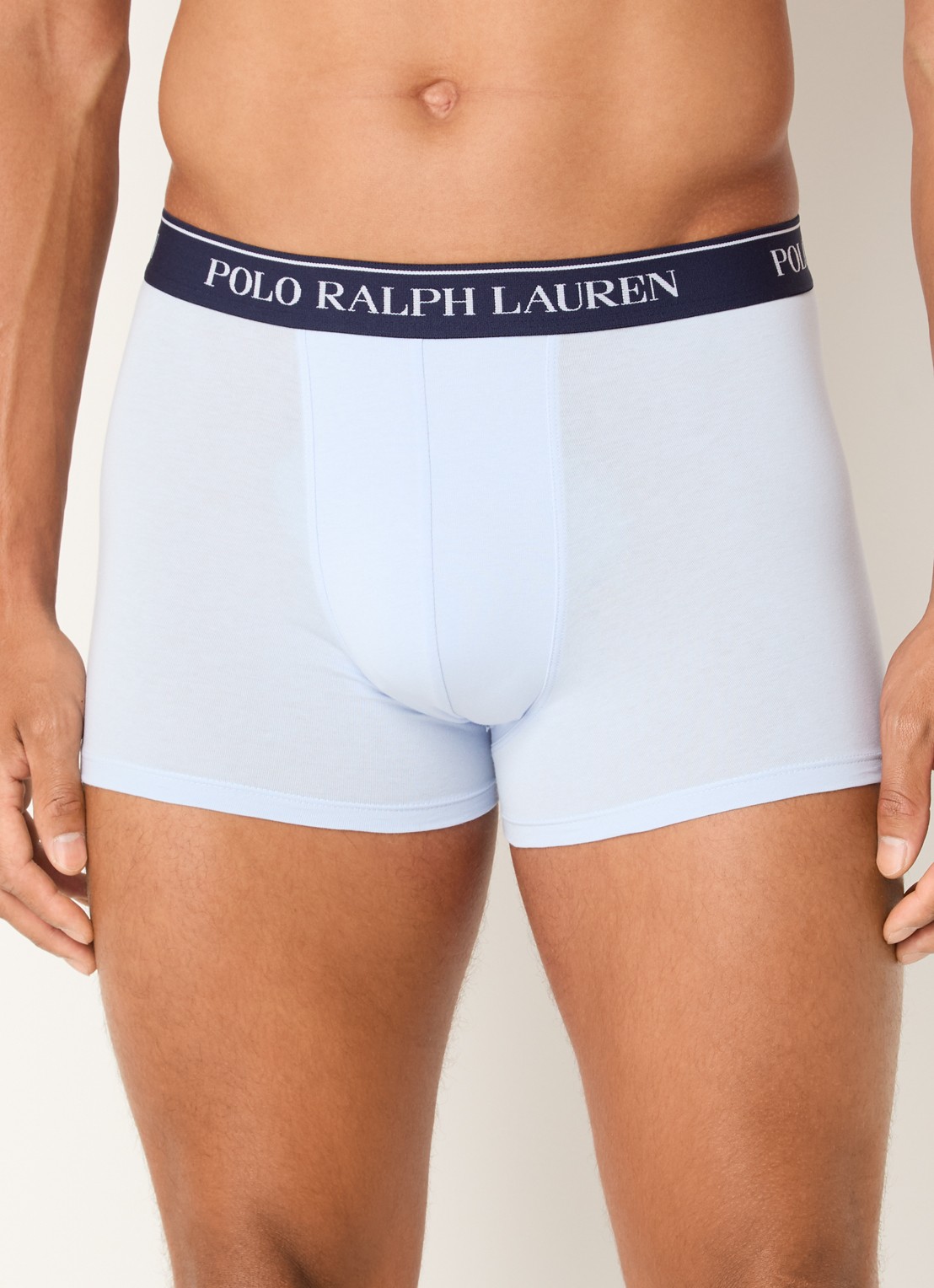 Ralph Lauren Boxershorts met logoband in 3-pack - detail royalblauw
