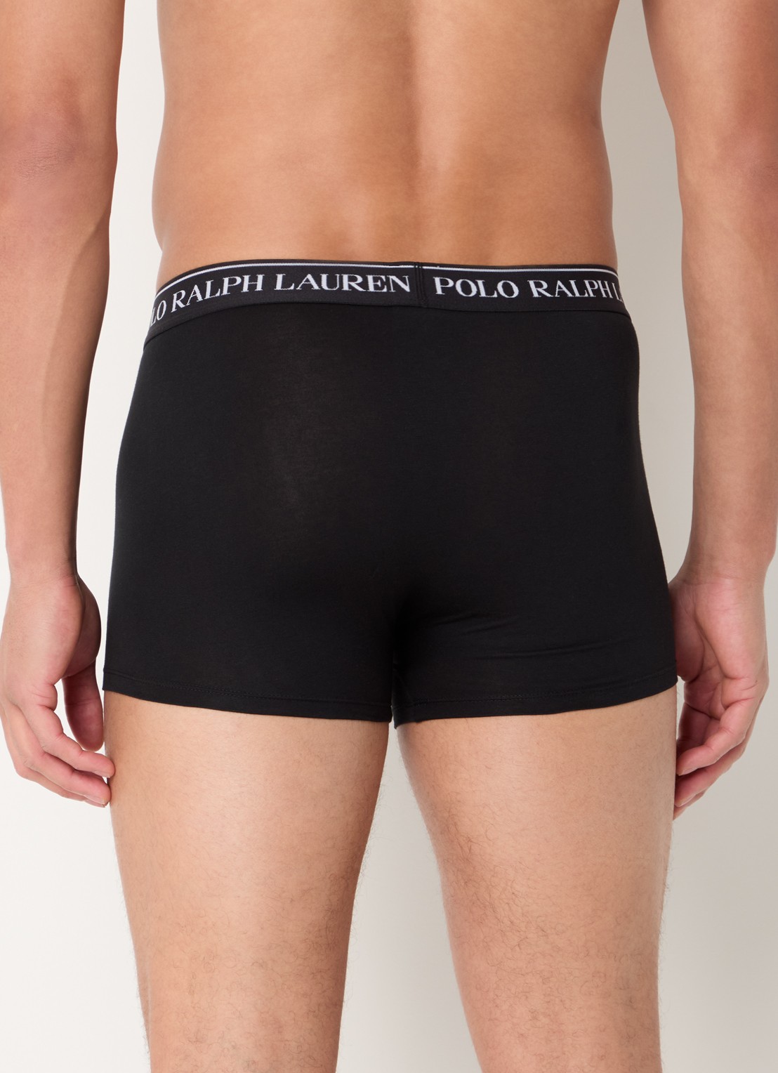 Ralph Lauren Boxershorts met logoband in 3-pack - achterkant 4 zwart
