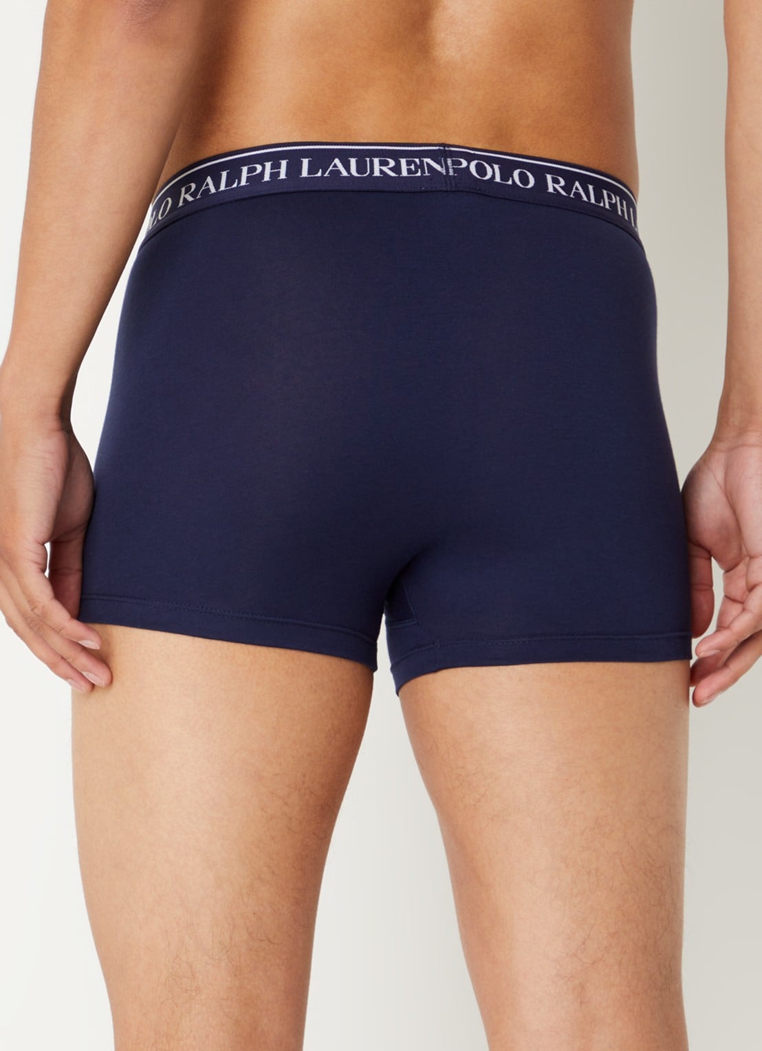 Ralph Lauren Boxershorts met logoband in 3-pack - achterkant 7 zand