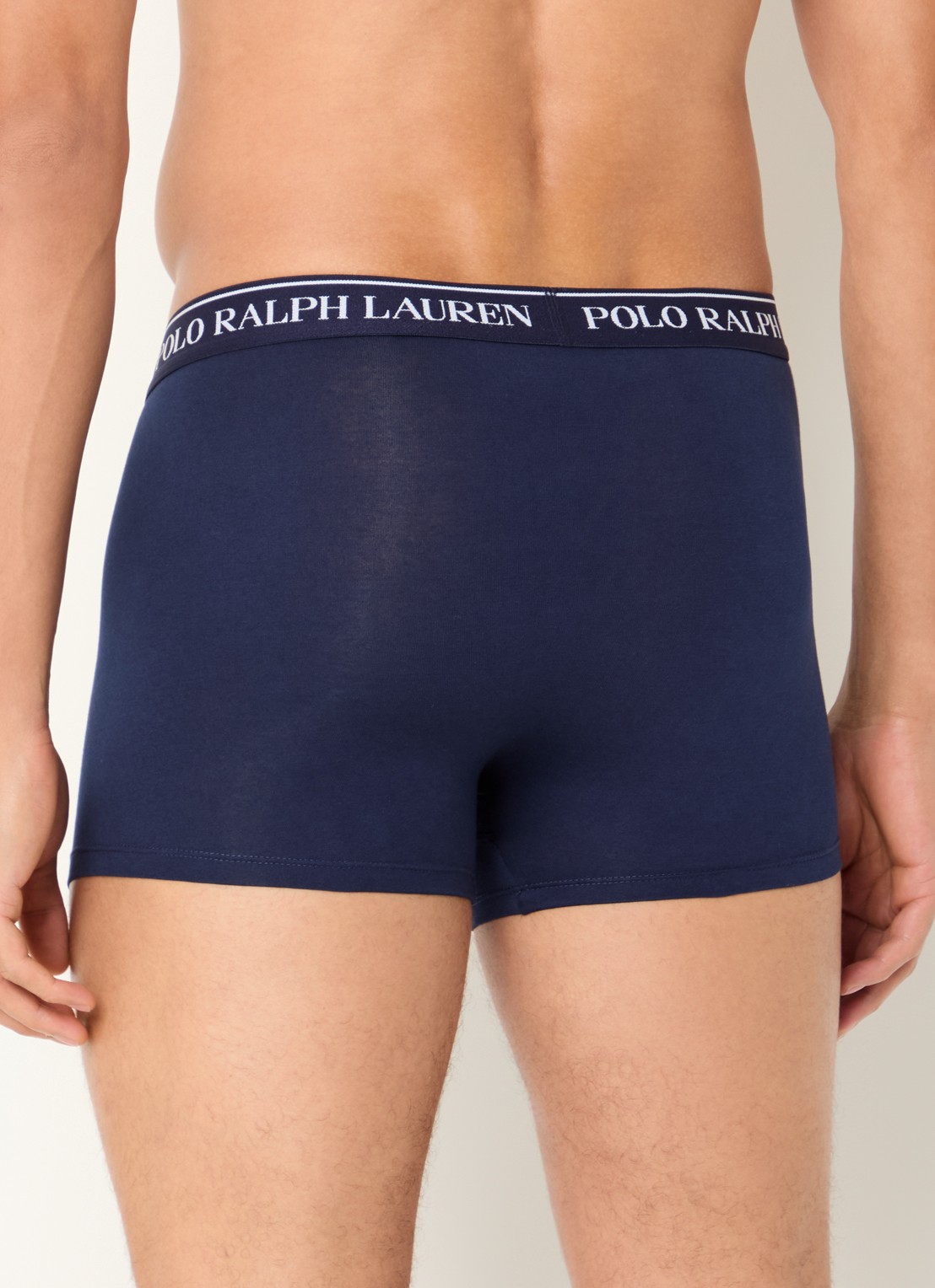 Ralph Lauren Boxershorts met logoband in 3-pack - achterkant zalmroze