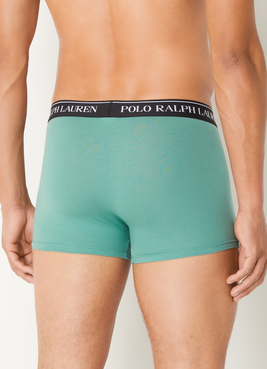 Ralph Lauren Boxershorts met logoband in 3-pack - achterkant mosgroen
