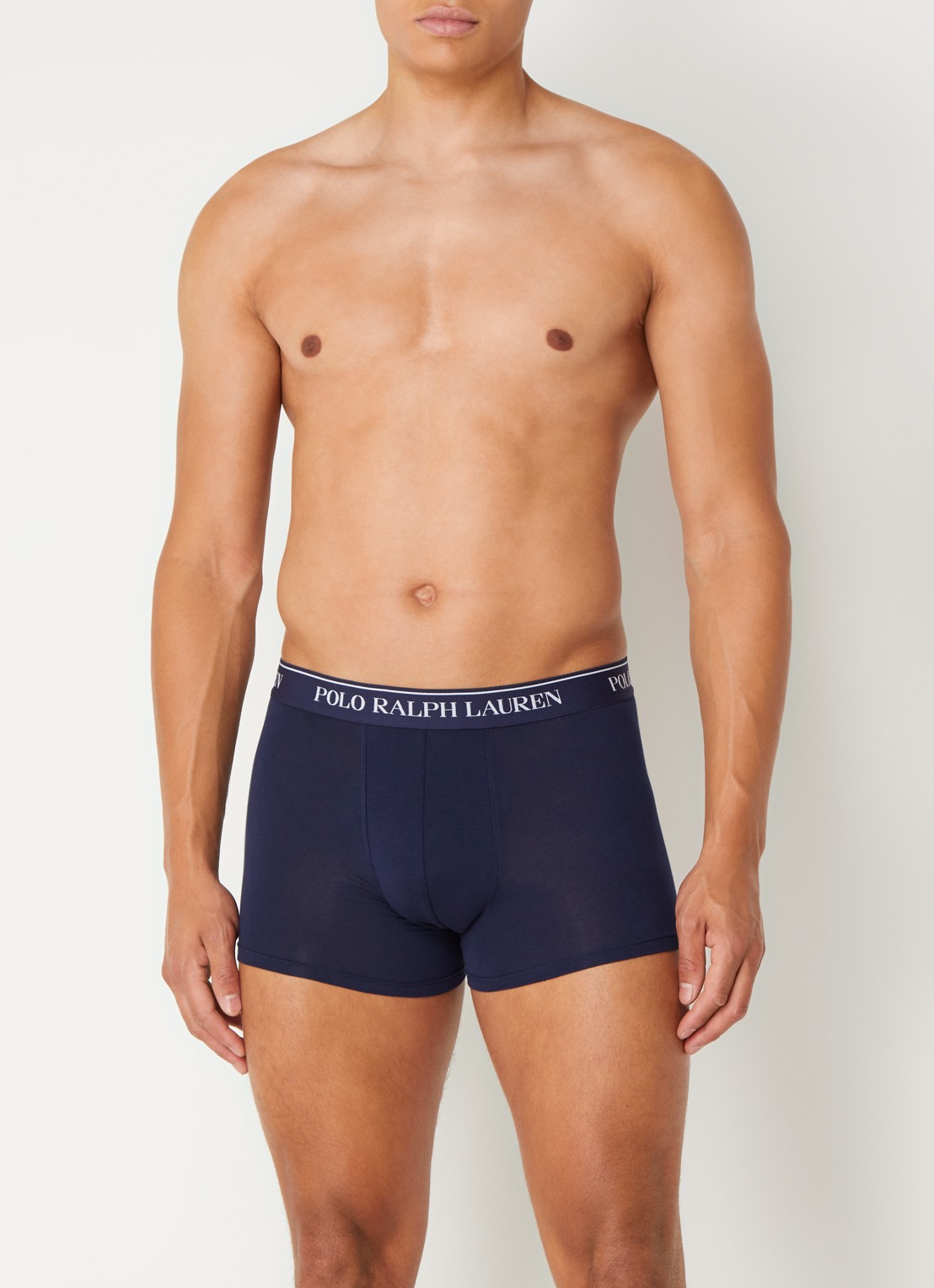 Ralph Lauren Boxershorts met logoband in 3-pack - voorkant 3 rood