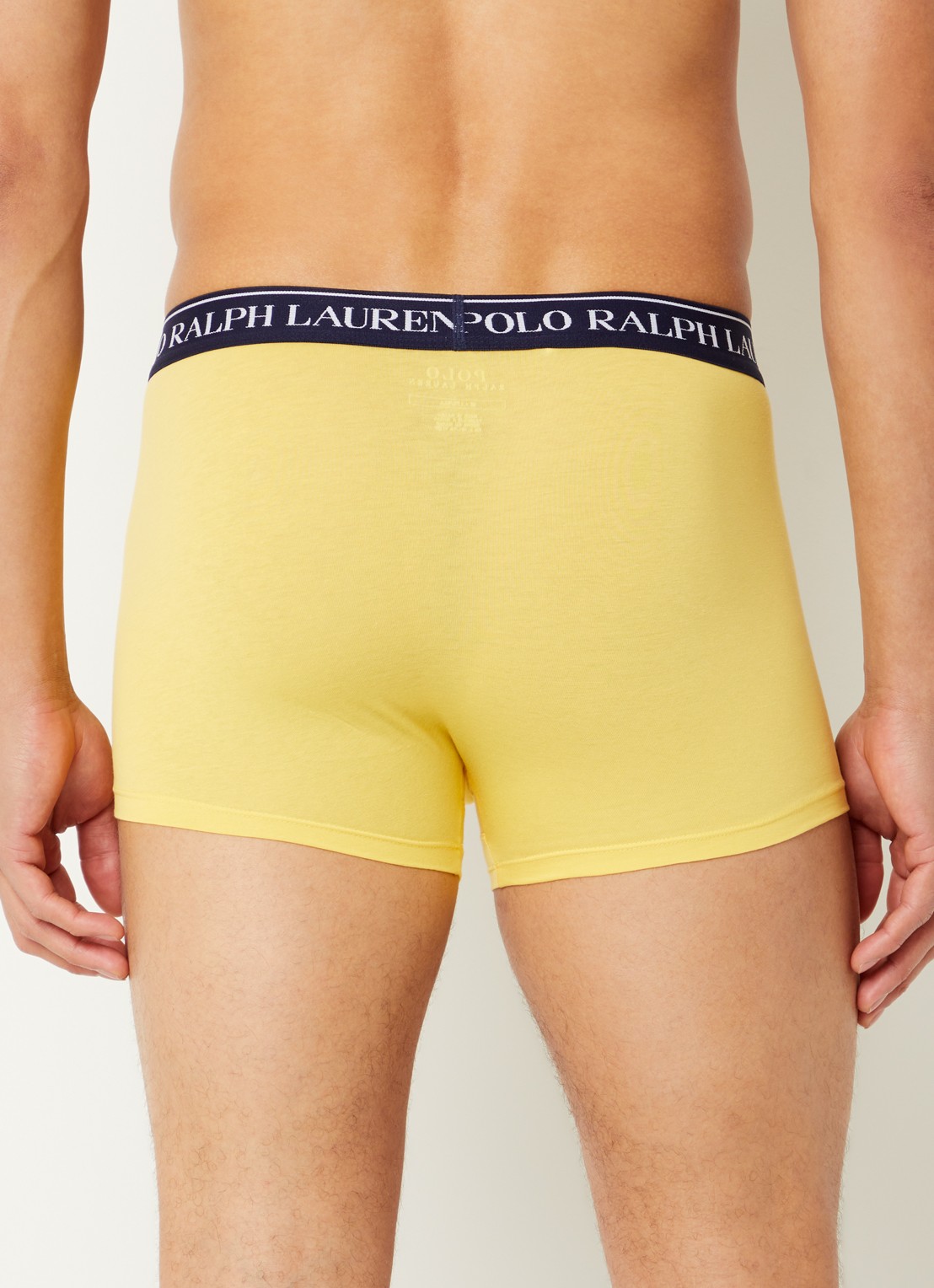 Ralph Lauren Boxershorts met logoband in 3-pack - achterkant royalblauw