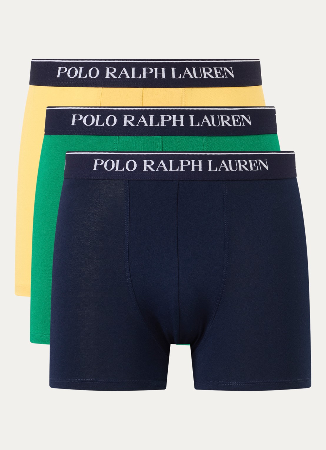 Ralph Lauren Boxershorts met logoband in 3-pack - voorkant 3 royalblauw
