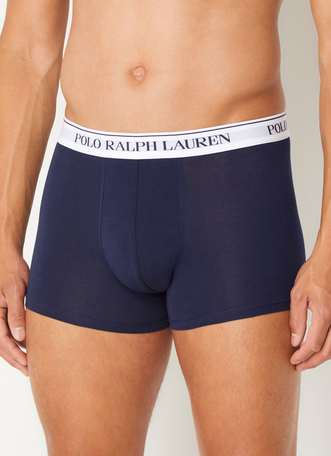 Ralph Lauren Boxershorts met logoband in 3-pack - detail 4 staalblauw