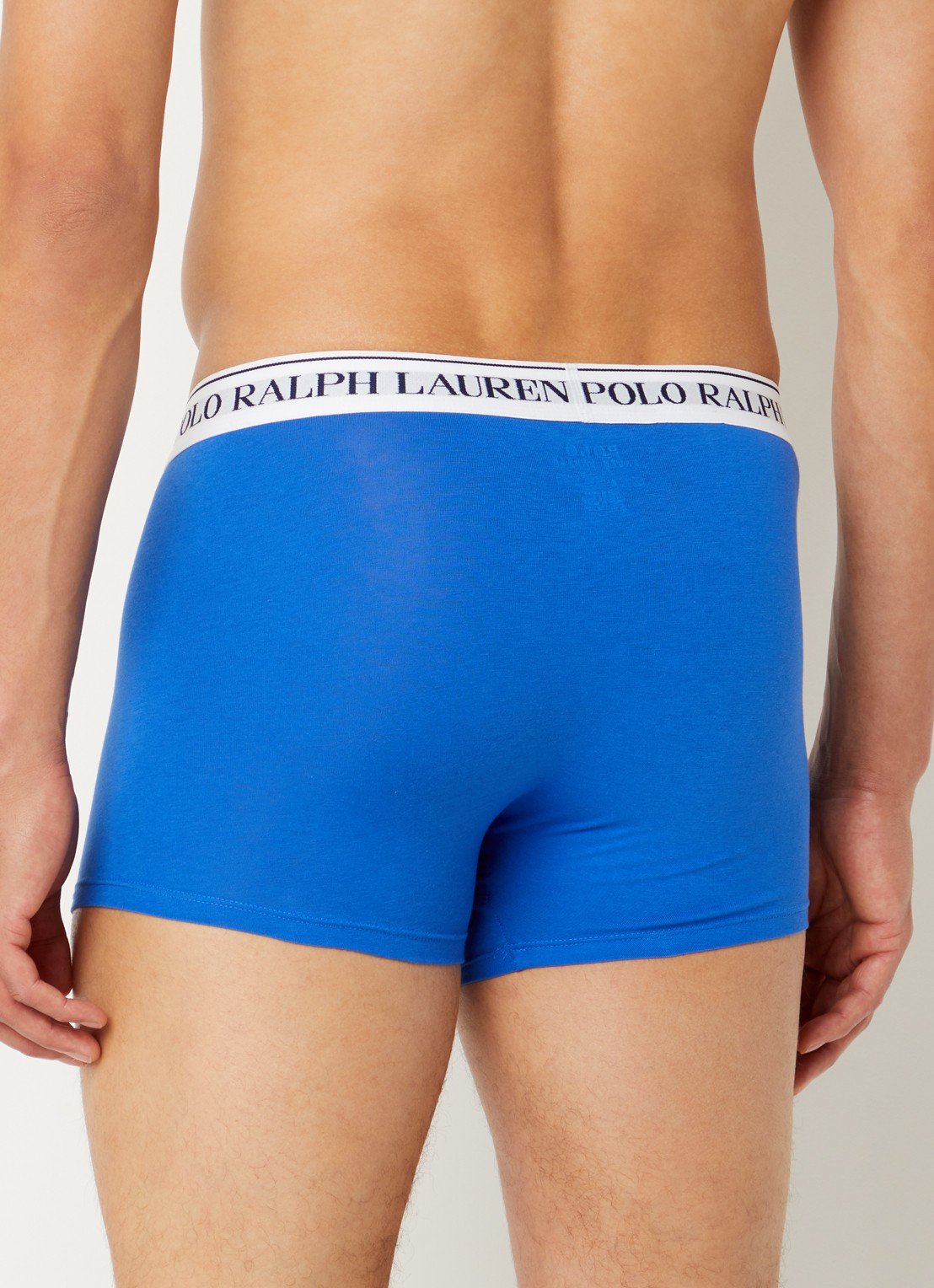 Ralph Lauren Boxershorts met logoband in 3-pack - achterkant blauw