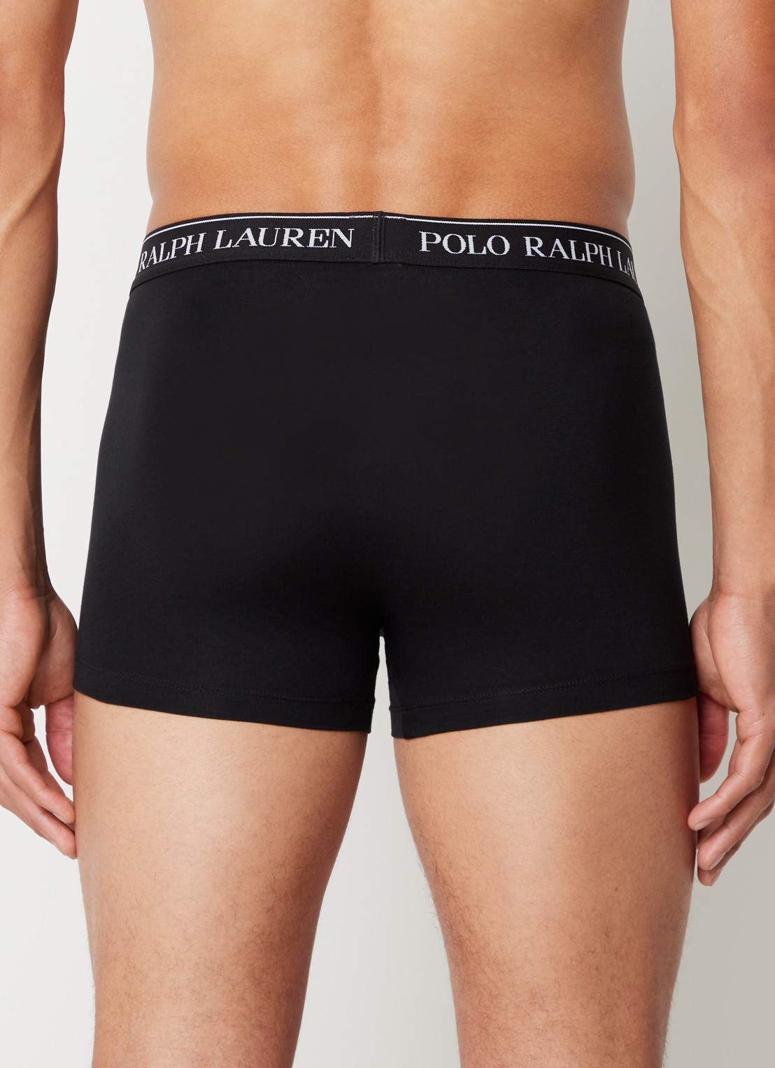 Ralph Lauren Boxershorts met logoband in 3-pack - achterkant 4 zwart