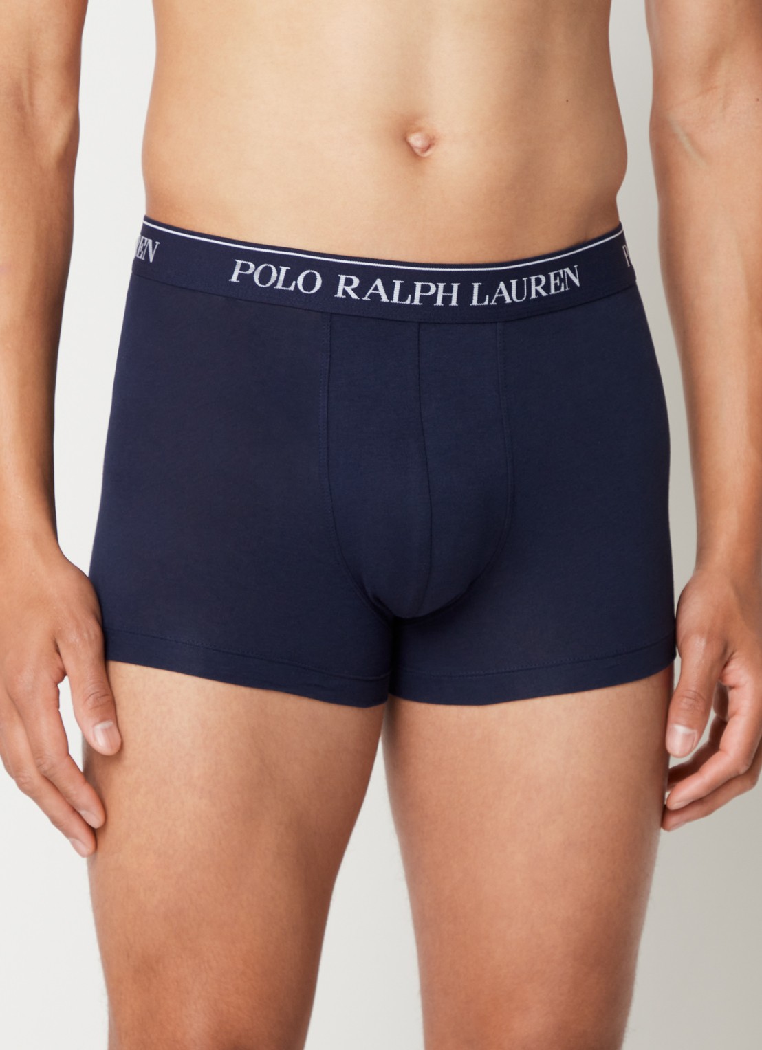 Ralph Lauren Boxershorts met logoband in 3-pack - detail 4 kobaltblauw