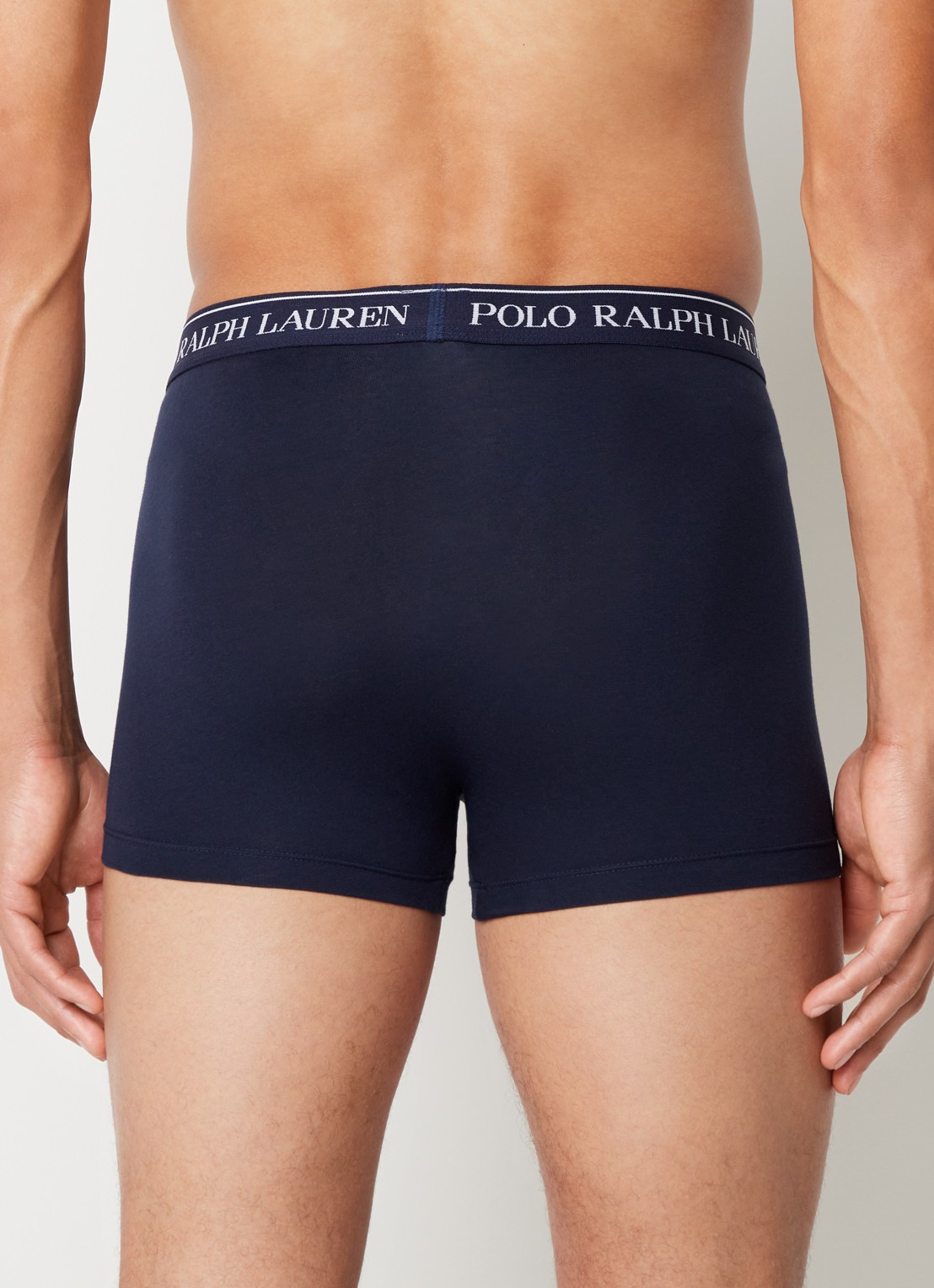 Ralph Lauren Boxershorts met logoband in 3-pack - achterkant 2 donkerblauw