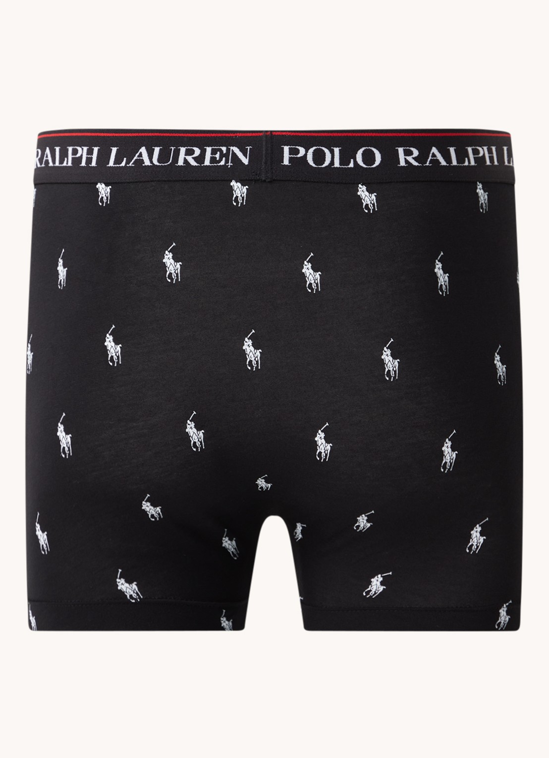 Ralph Lauren Boxershorts met logoband in 3-pack - achterkant 2 zwart
