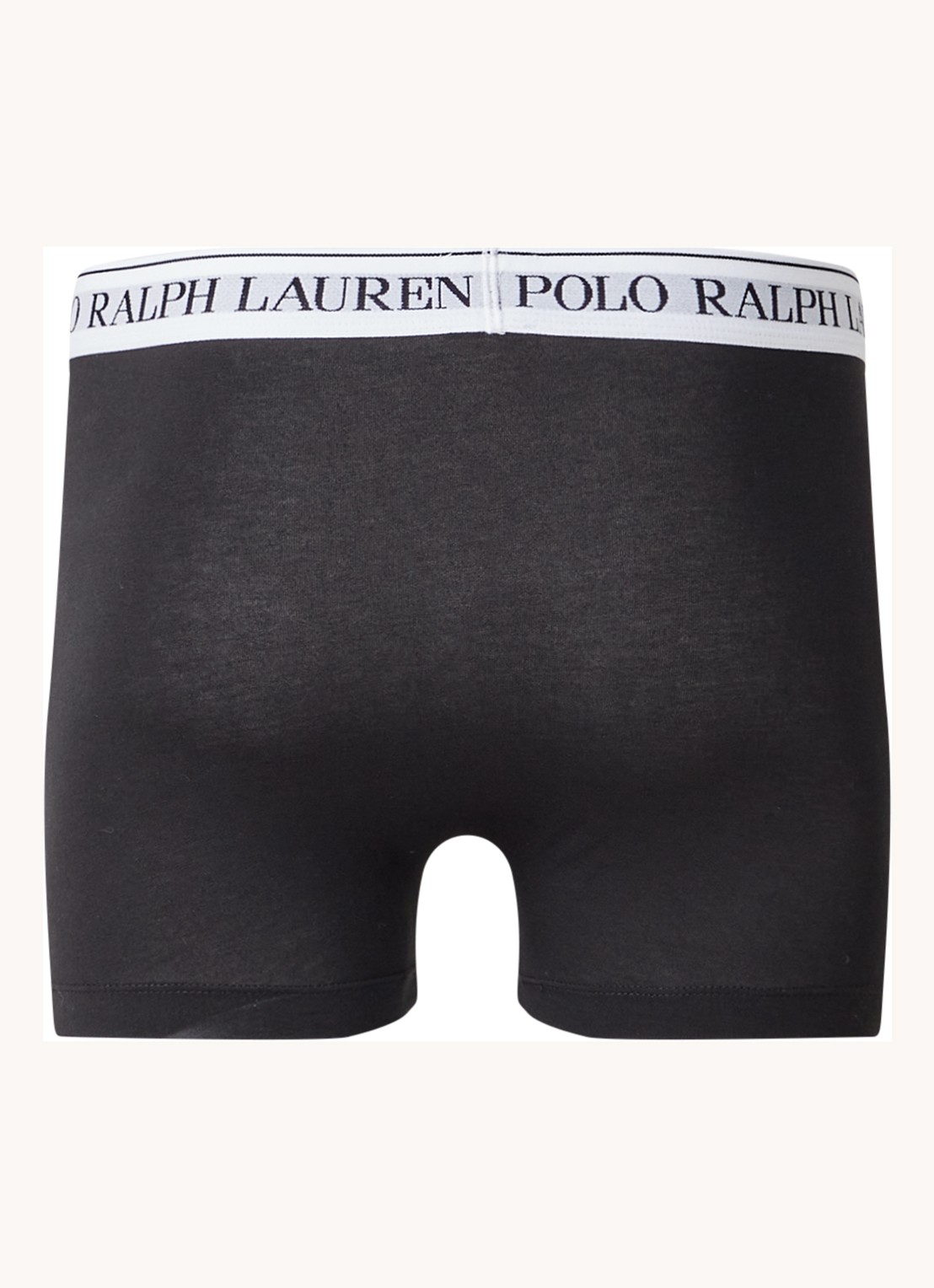 Ralph Lauren Boxershorts met logoband in 3-pack - achterkant diepzwart