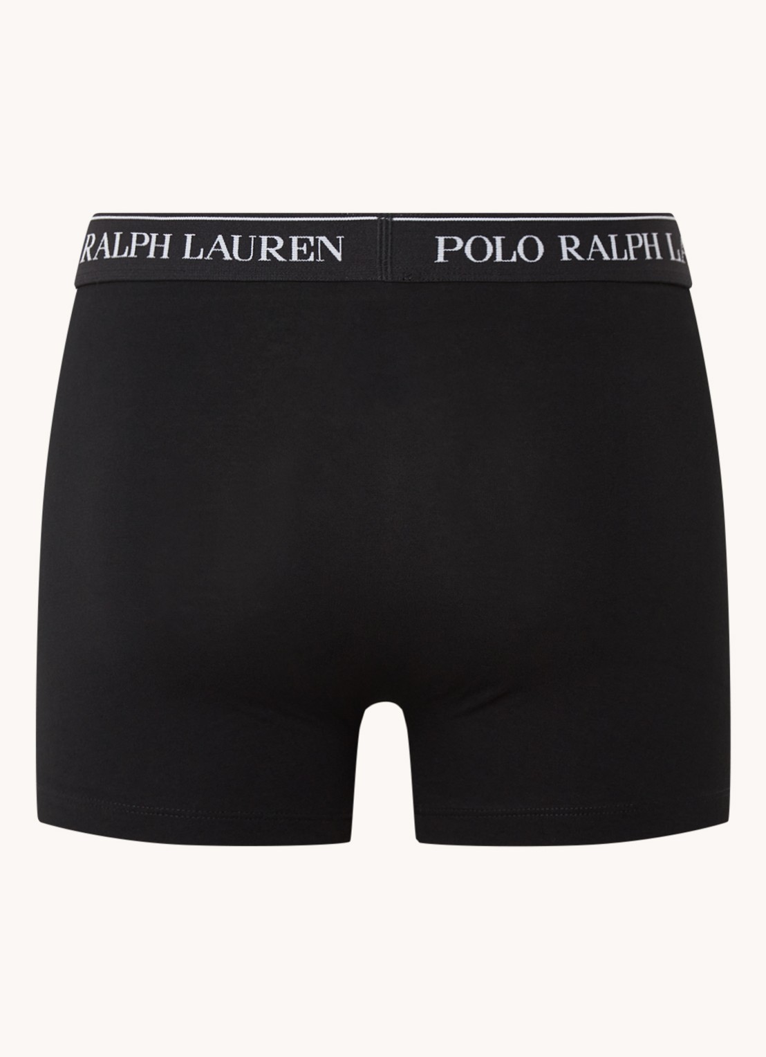Ralph Lauren Boxershorts met logoband in 5-pack - achterkant zwart