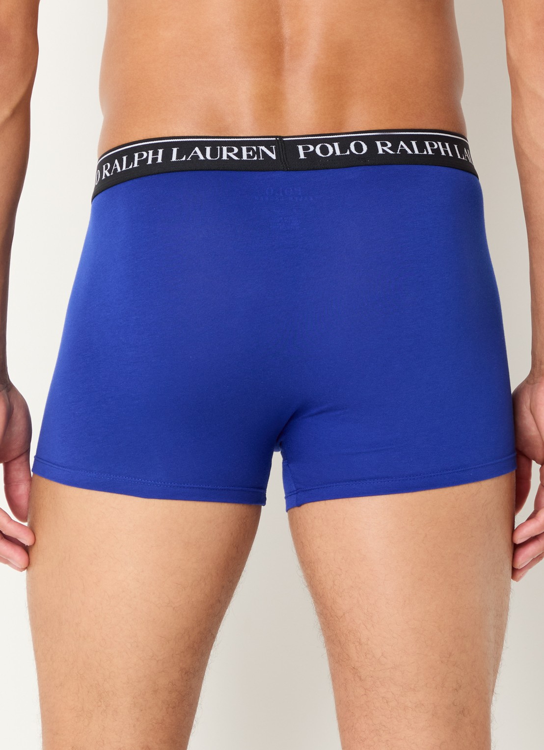 Ralph Lauren Boxershorts met logoband in 5-pack - achterkant 4 kobaltblauw