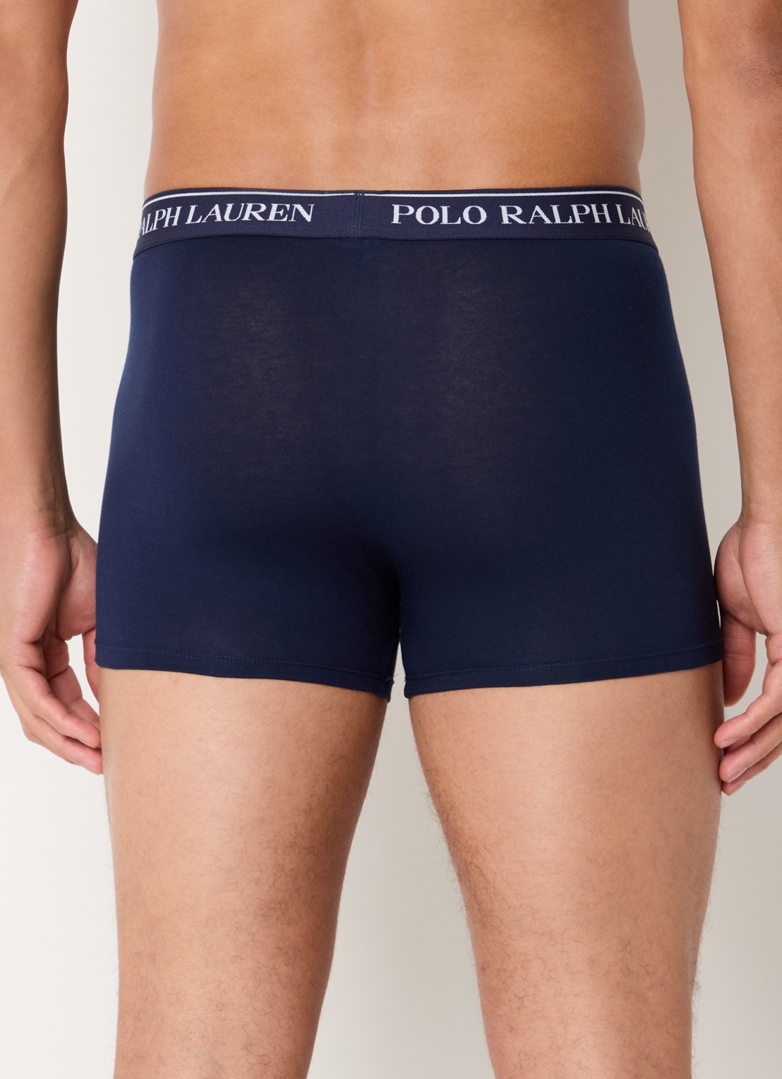 Ralph Lauren Boxershorts met logoband in 5-pack - achterkant donkerblauw