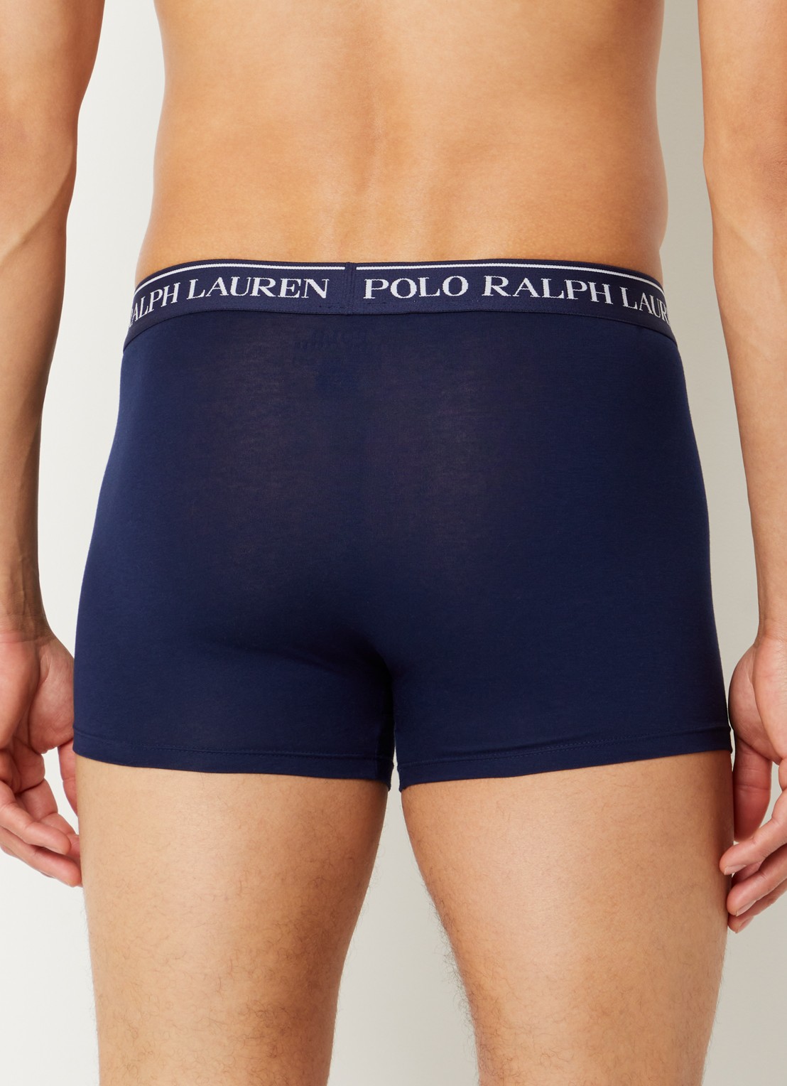 Ralph Lauren Boxershorts met logoband in 5-pack - achterkant beige