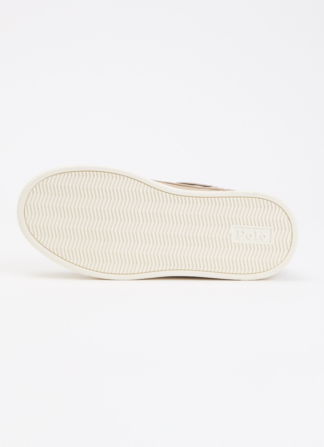 Ralph Lauren Briar Boat bootschoen van canvas met logo - detail 4 lichtbruin