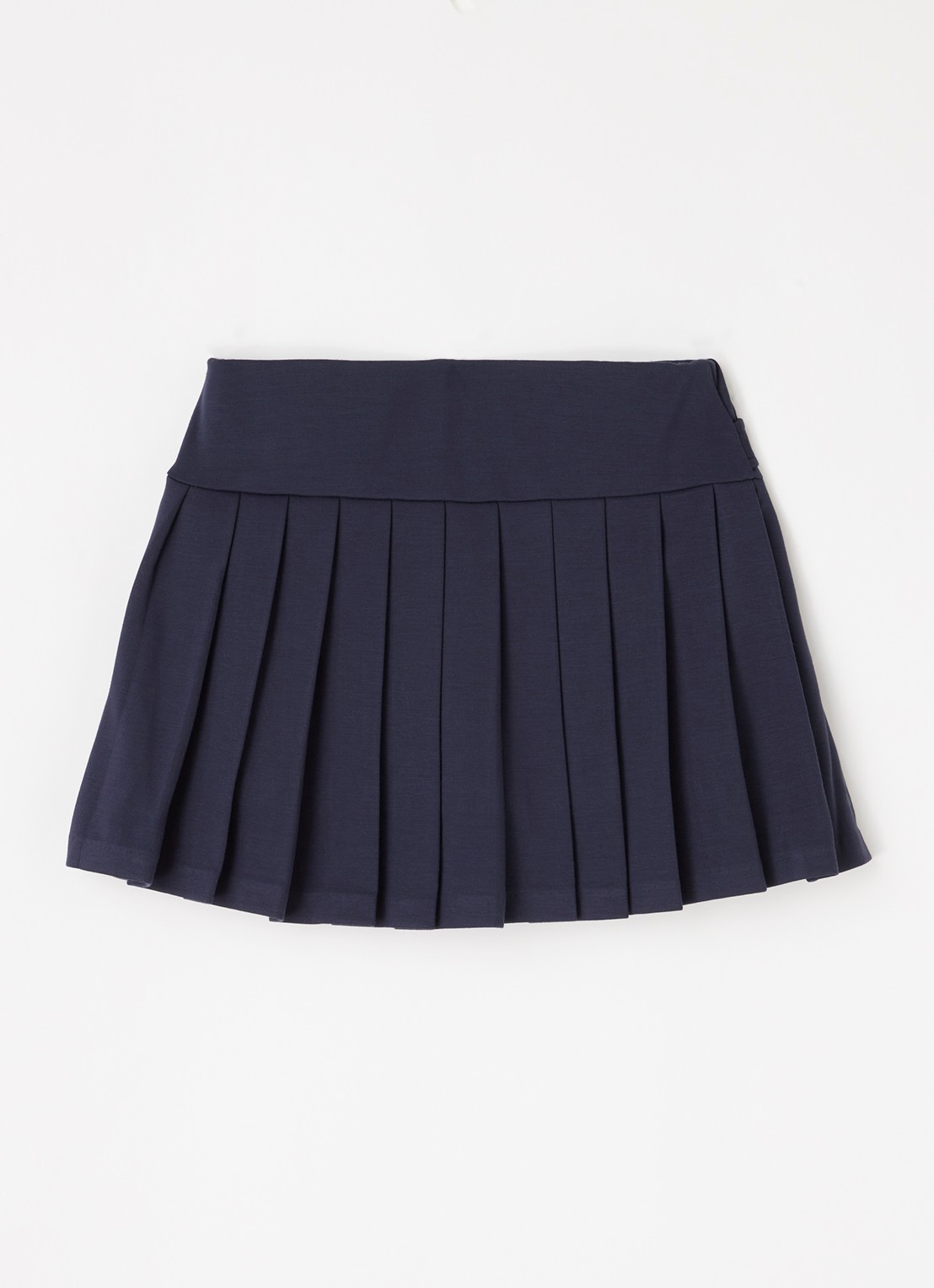 Ralph Lauren Broekrok van jersey met plooidetail  - achterkant donkerblauw