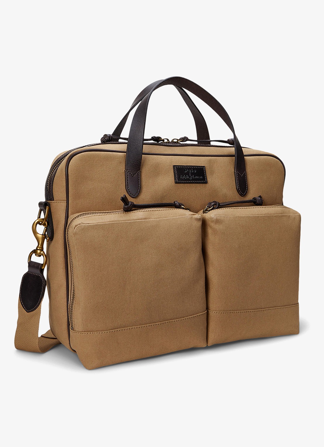 Ralph Lauren Businesstas met logo - detail 2 montana khaki/brown / khaki
