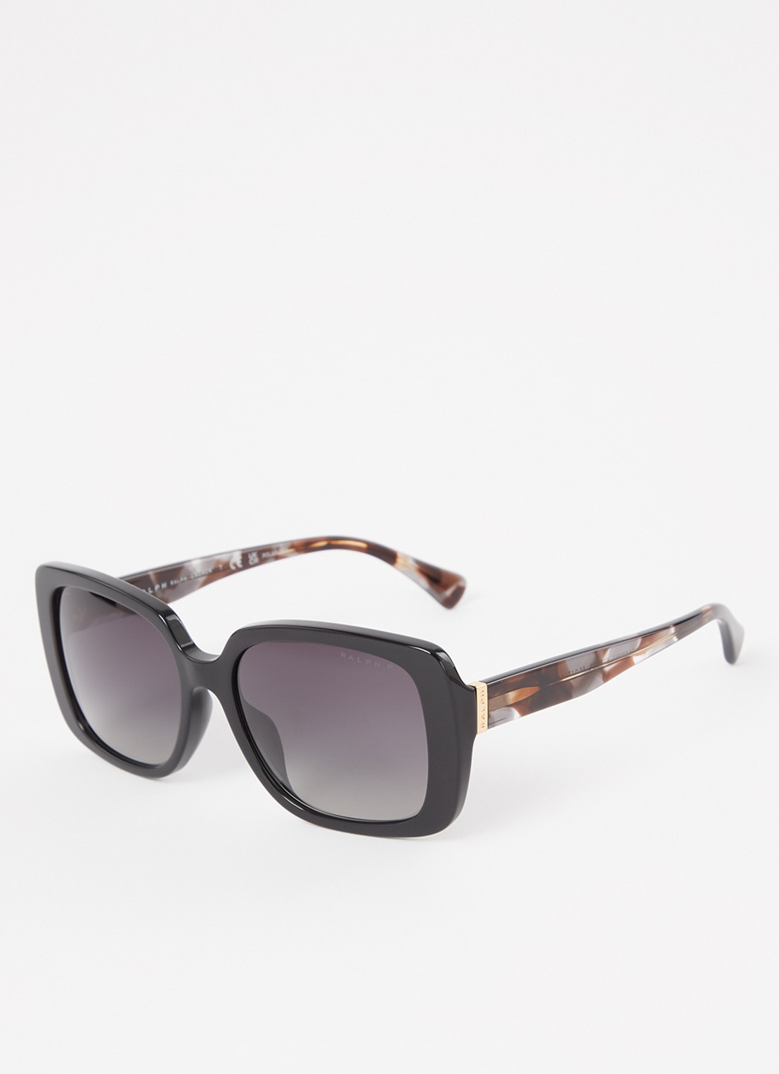 Ralph Lauren Butterfly zonnebril gepolariseerd RA5298U - voorkant zwart
