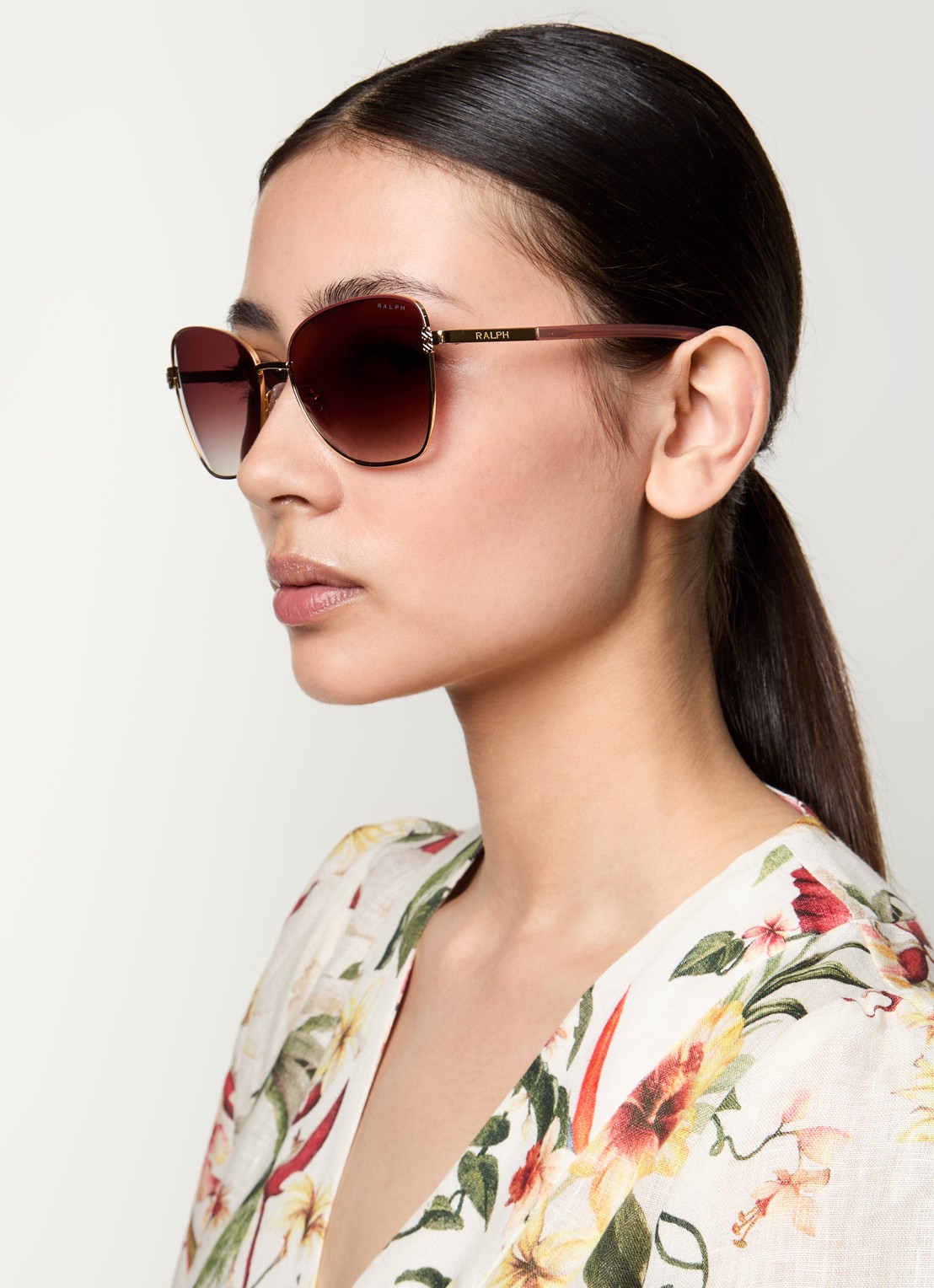 Ralph Lauren Butterfly zonnebril RA4146 - voorkant 5 goud