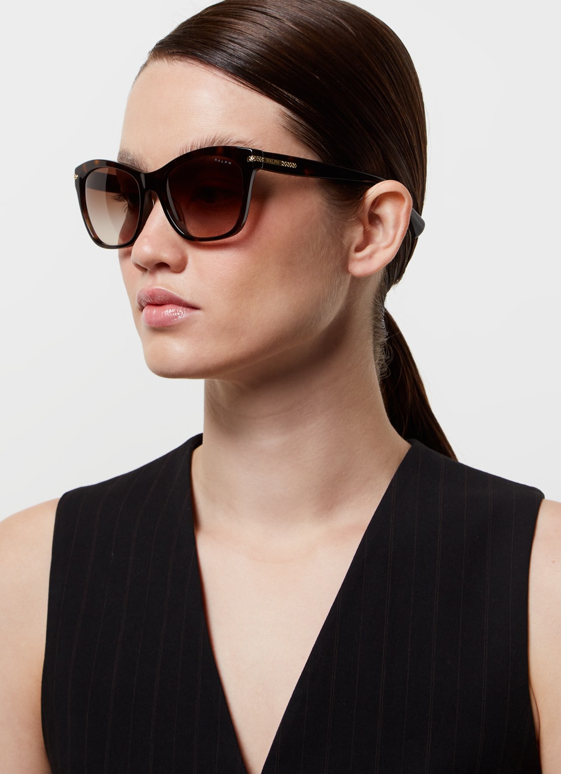Ralph Lauren Butterfly zonnebril RA5310U - voorkant 5 donkerbruin