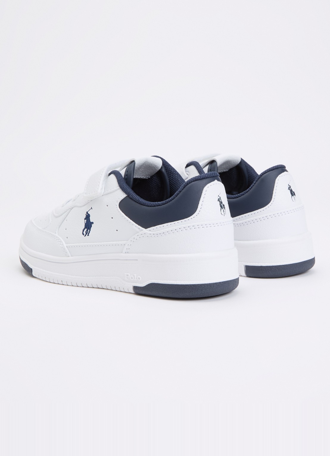 Ralph Lauren C-Masters Court II sneaker met logo - achterkant 3 wit