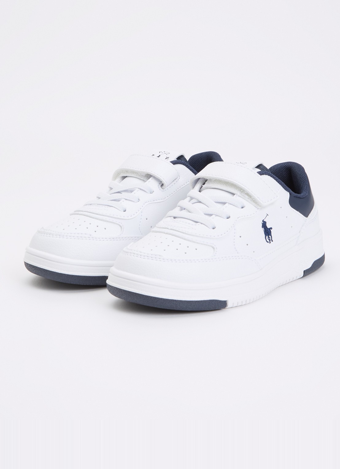 Ralph Lauren C-Masters Court II sneaker met logo - voorkant 2 wit