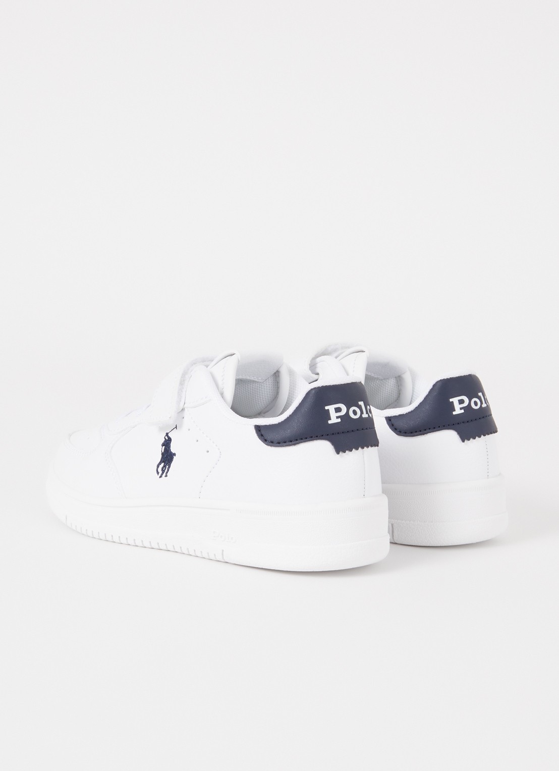 Ralph Lauren C-Masters Court sneaker met logo - achterkant 3 wit