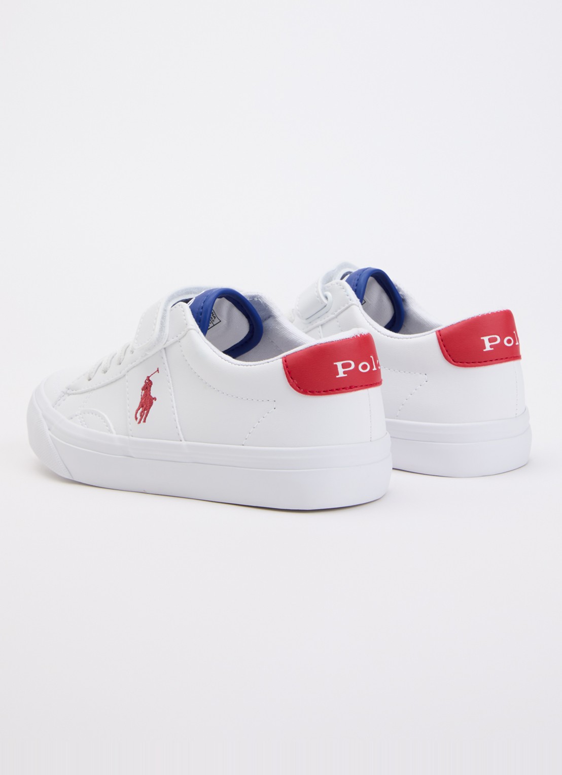 Ralph Lauren C-Ryley sneaker met logo  - achterkant wit
