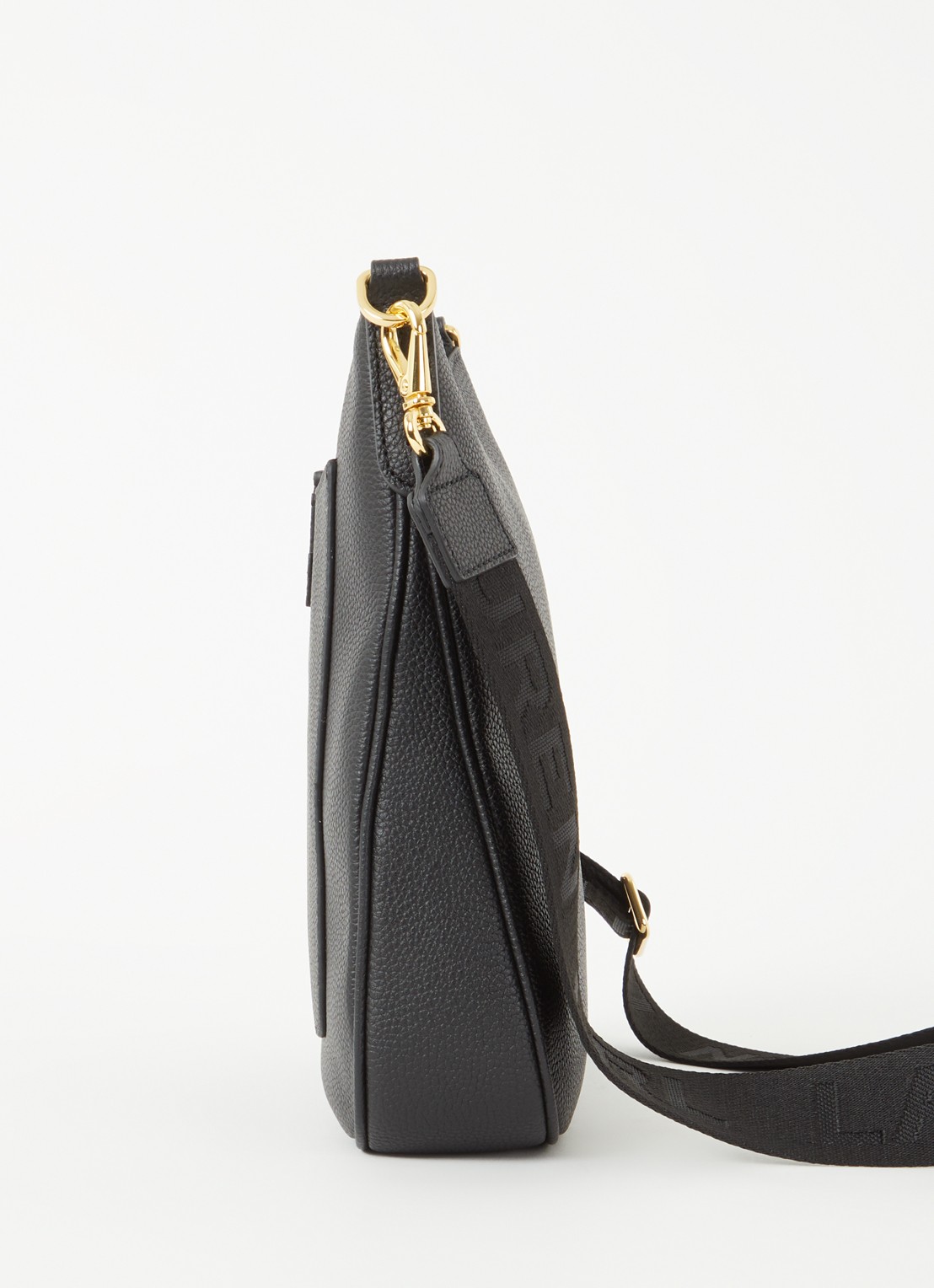 Ralph Lauren Cameryn crossbodytas van leer met afneembare schouderriem - detail 3 zwart