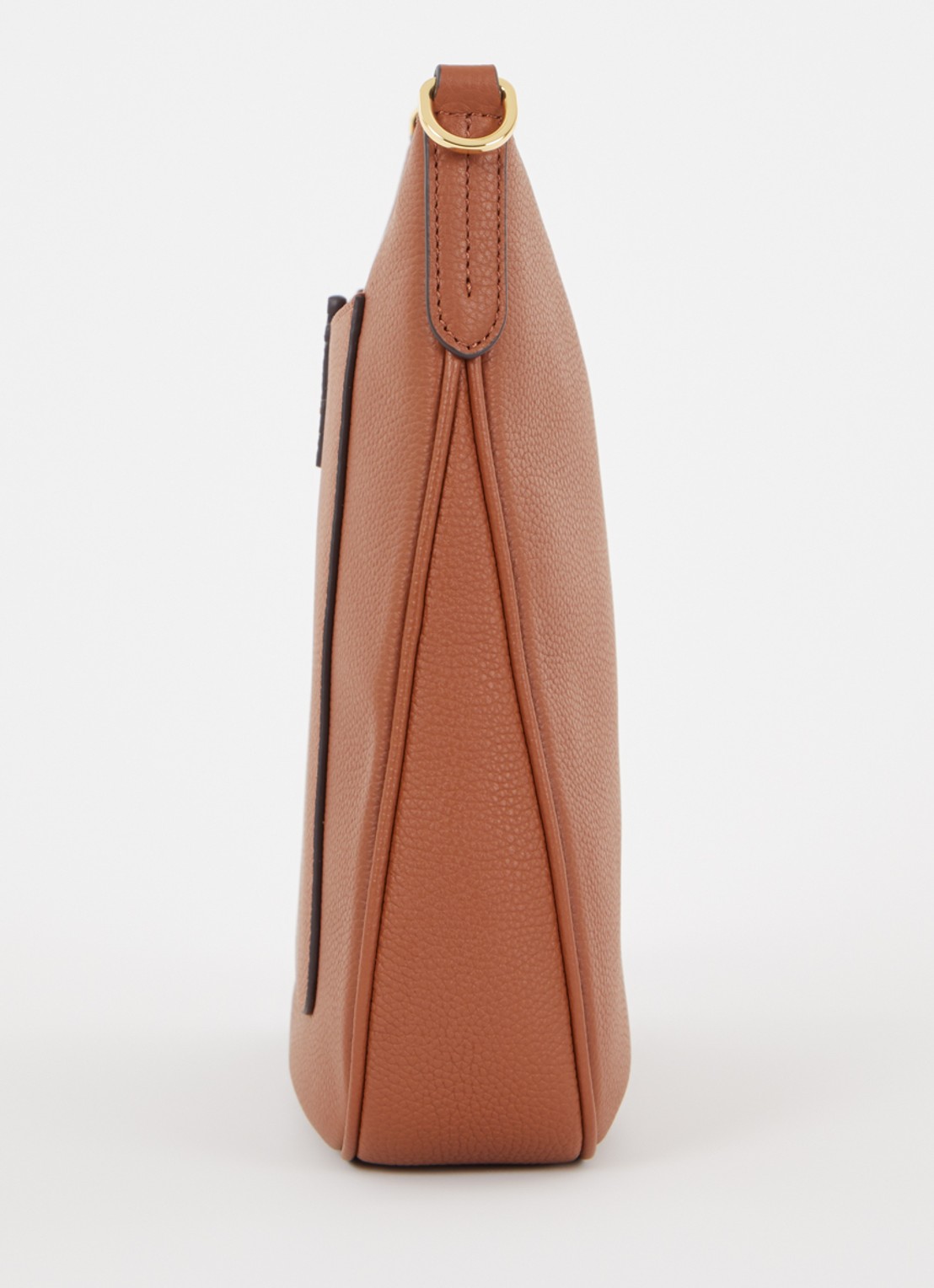 Ralph Lauren Cameryn crossbodytas van leer met afneembare schouderriem - detail 3 oranjerood