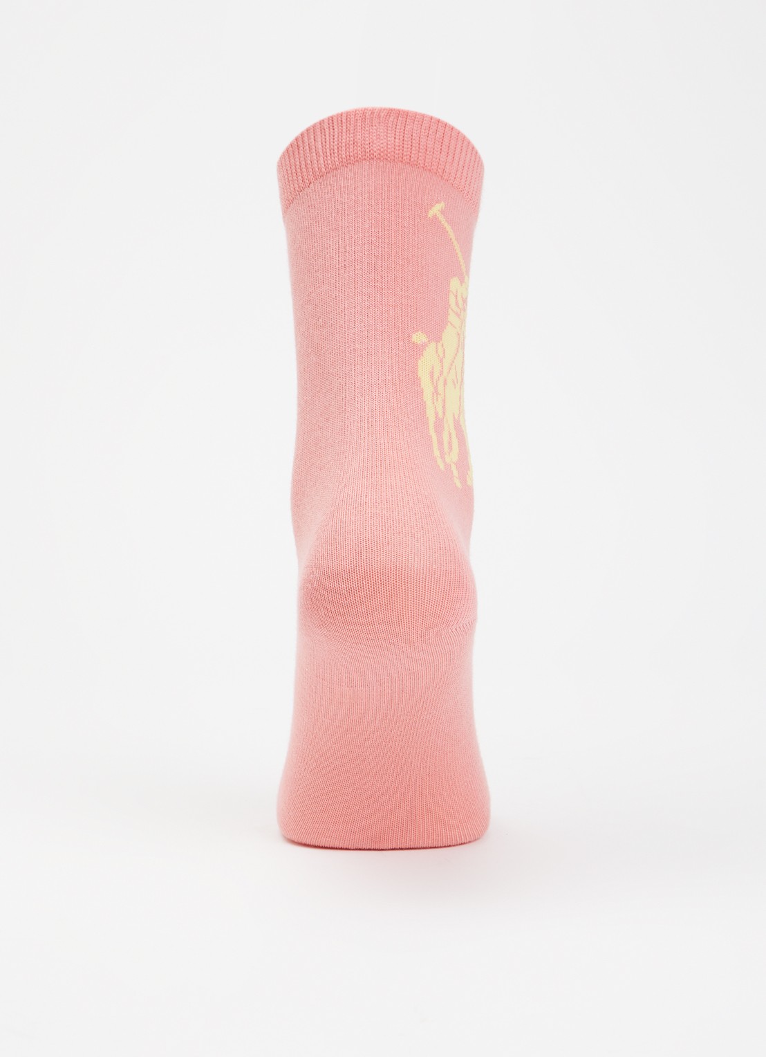 Ralph Lauren Candyshop sokken in katoenblend met logo in 3-pack - voorkant 2 koraalroze