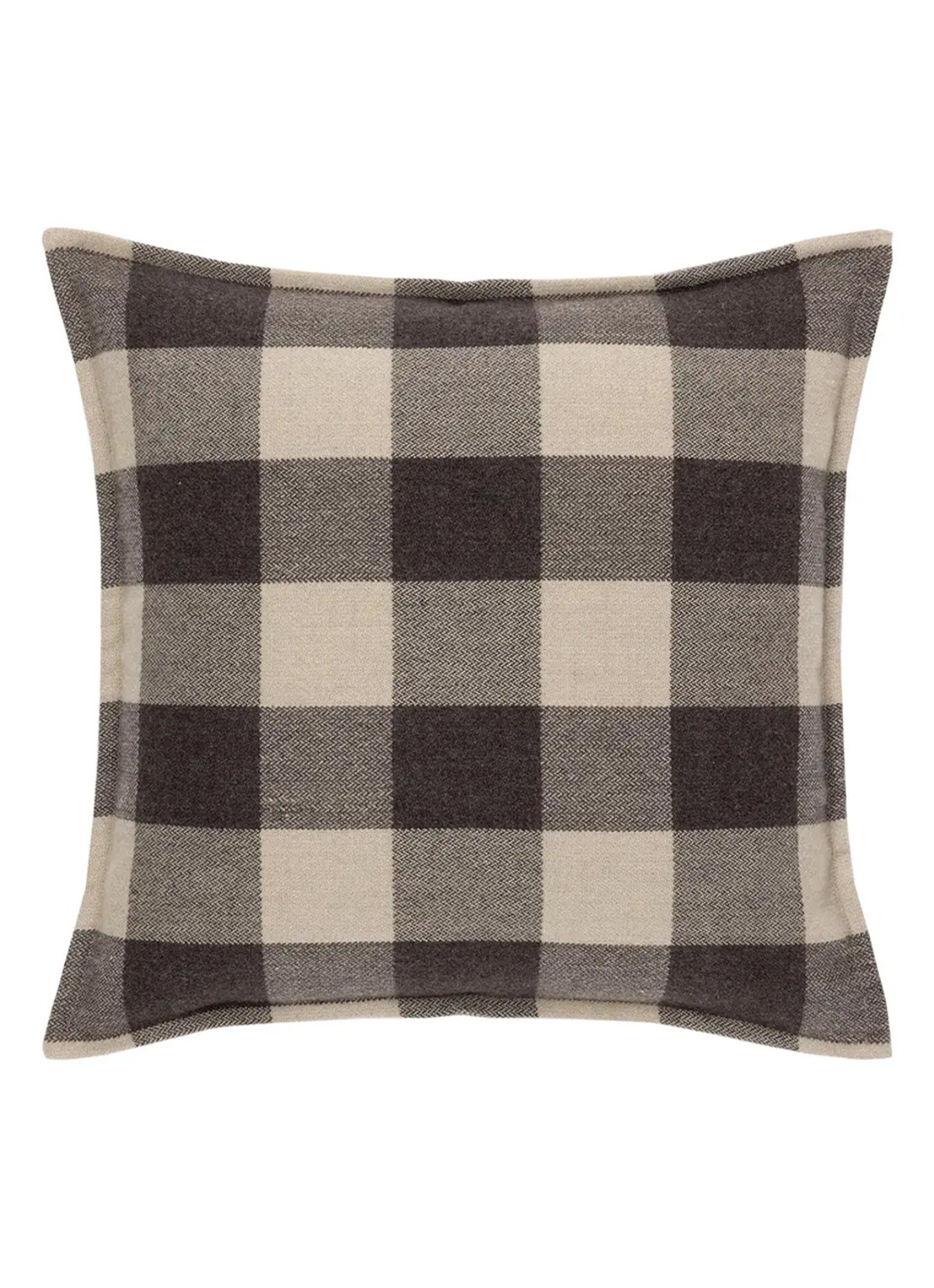 Ralph Lauren Canyon sierkussenhoes 50 x 50 cm - voorkant 2 donkergrijs