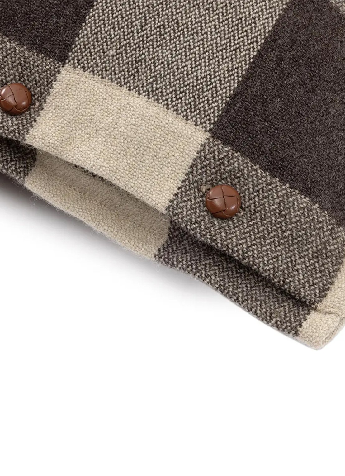 Ralph Lauren Canyon sierkussenhoes 50 x 50 cm - voorkant 3 donkergrijs