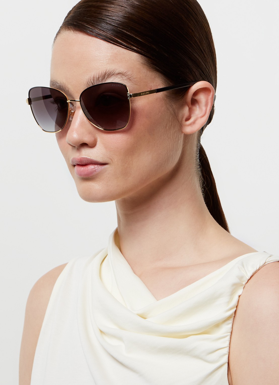 Ralph Lauren Cat Eye zonnebril RA4146 - voorkant 5 goud