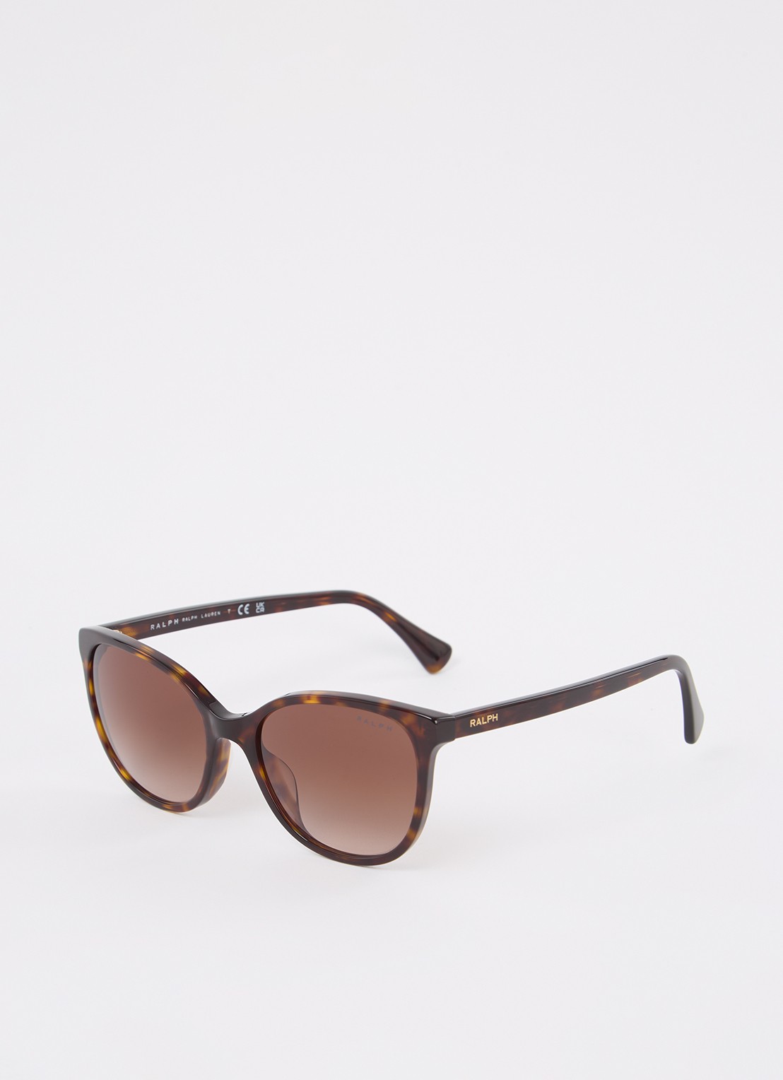 Ralph Lauren Cat Eye zonnebril RA5282U - voorkant 4 donkerbruin