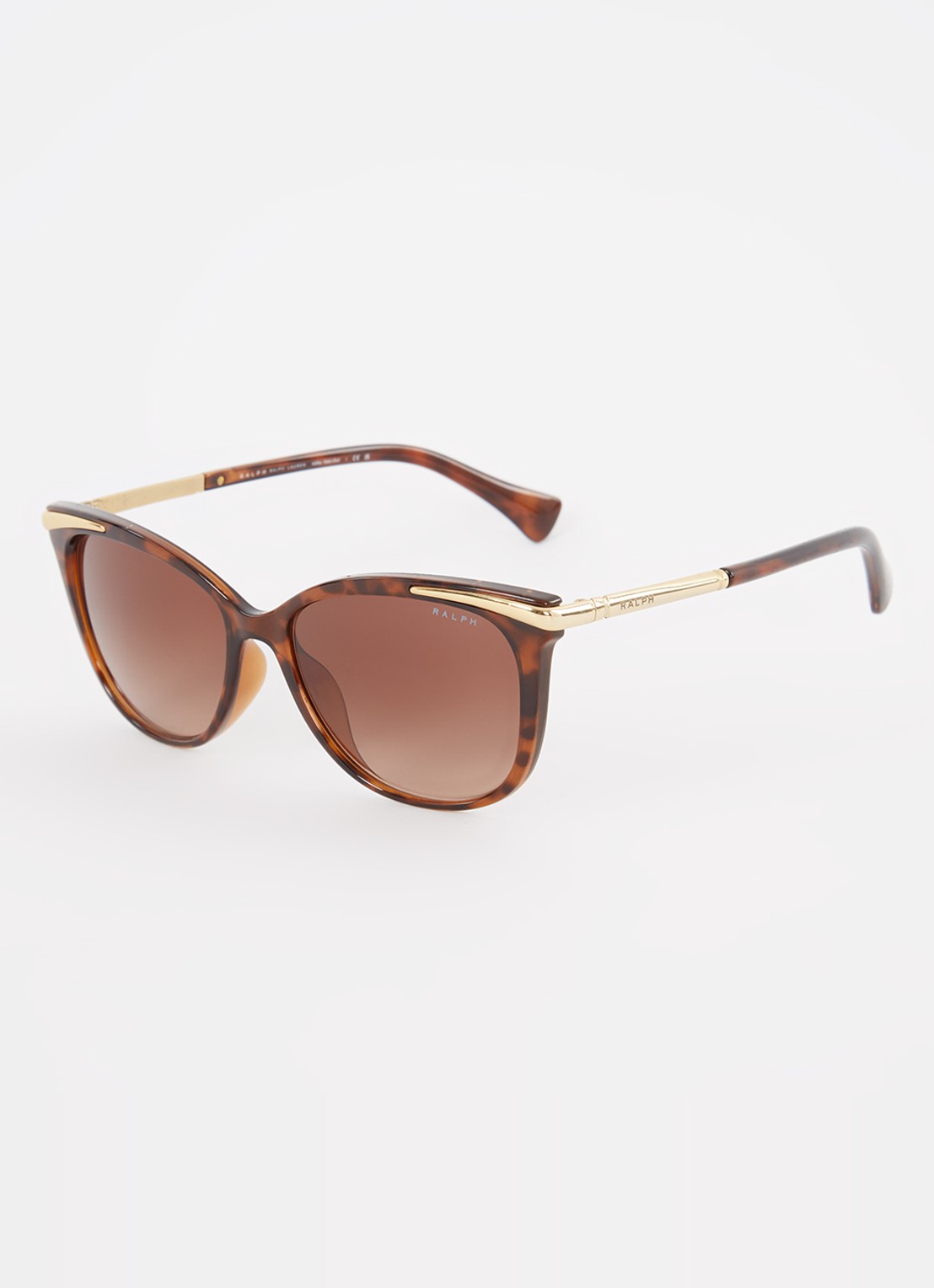 Ralph Lauren Cat eye zonnebril RA5309U - voorkant 4 donkerbruin