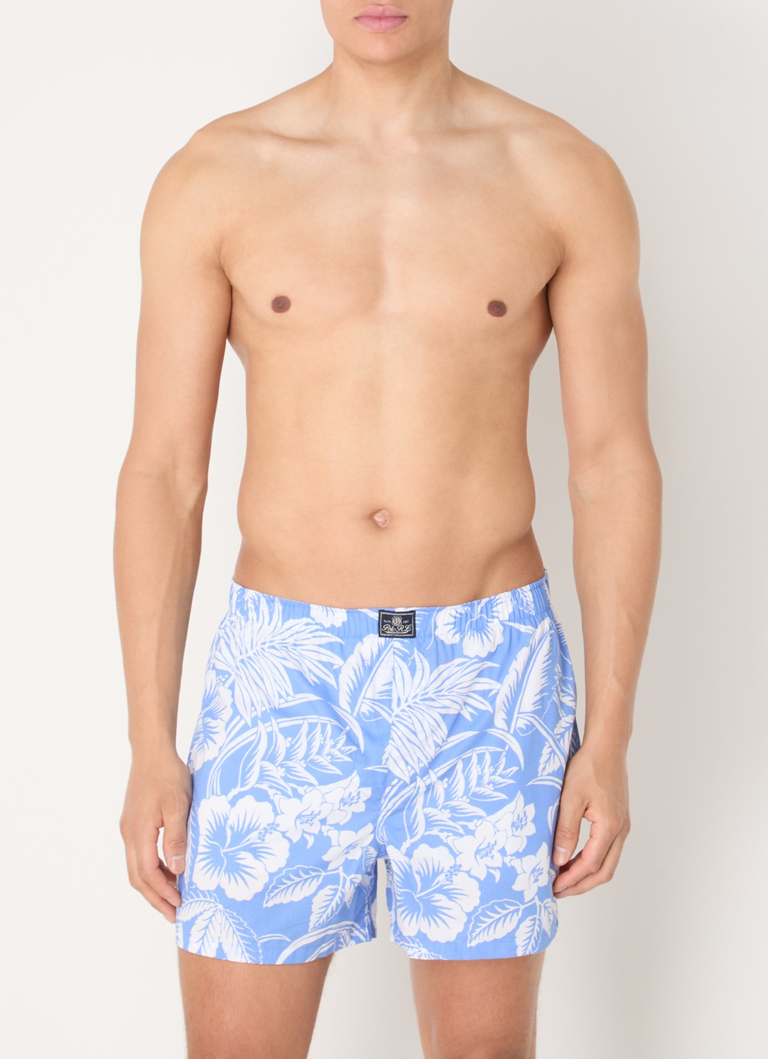 Ralph Lauren Classic boxershort van katoen in 3-pack - voorkant 4 lichtblauw