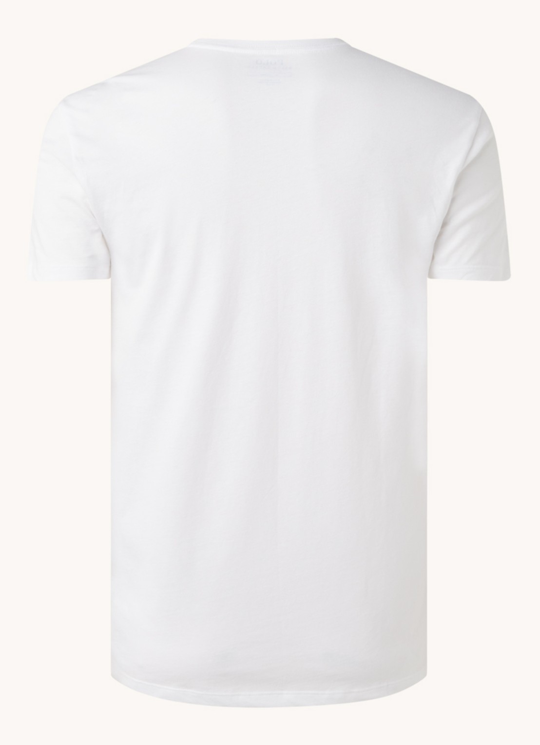 Ralph Lauren Classic Crew T-shirts in 3-pack - achterkant lichtgrijs