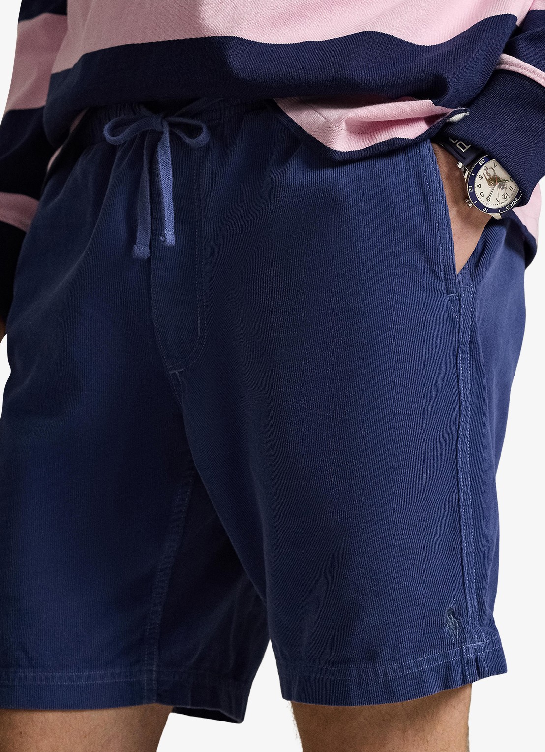 Ralph Lauren Classic fit korte broek van corduroy - detail 3 old royal-305i