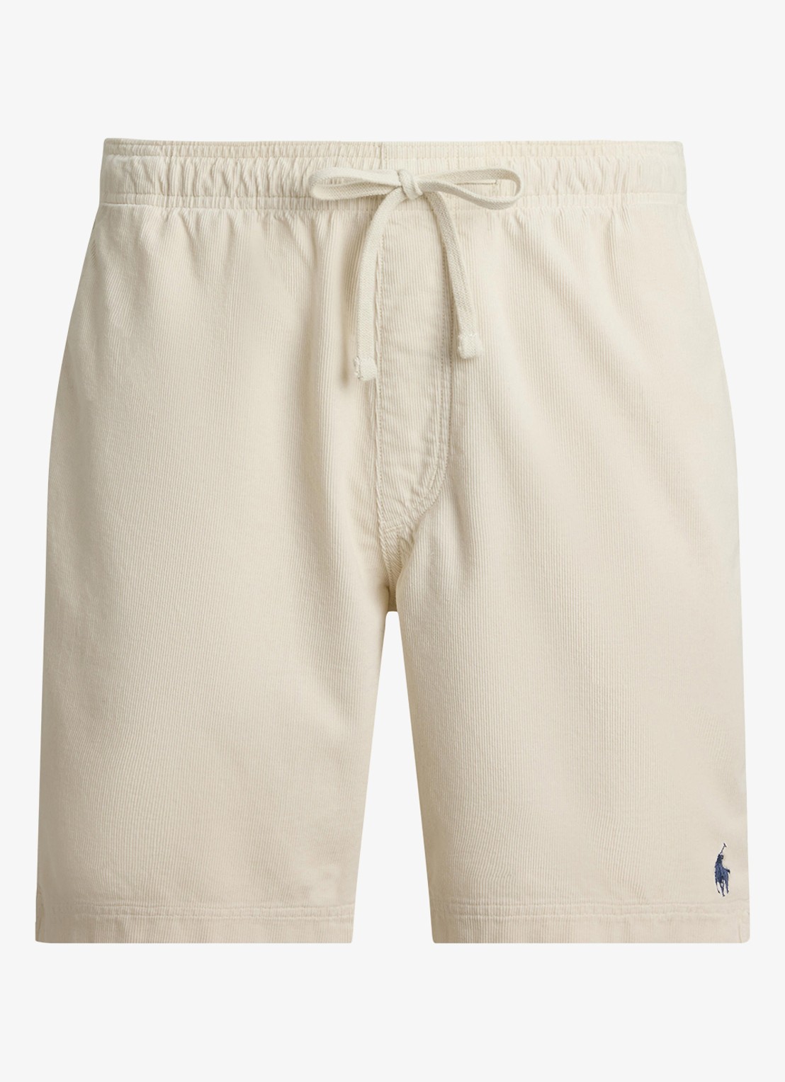 Ralph Lauren Classic fit korte broek van corduroy - voorkant warm cream-3b30