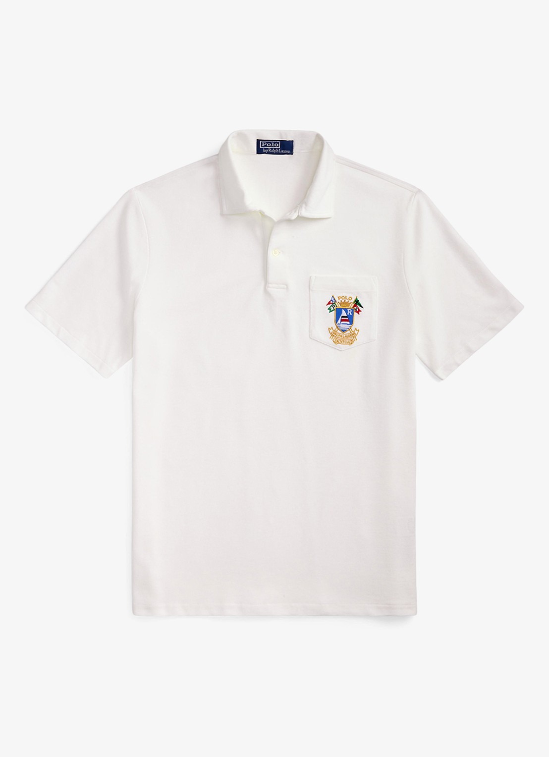 Ralph Lauren Classic fit polo met embleem - voorkant white / wit
