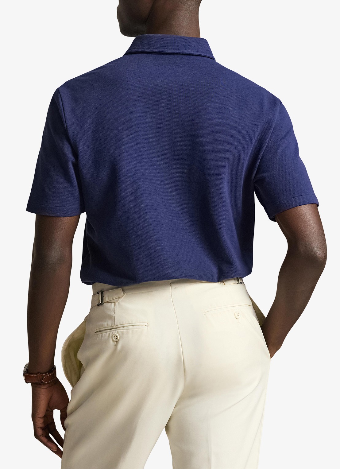Ralph Lauren Classic fit polo met embleem - achterkant 3 dark cobalt / donkerblauw