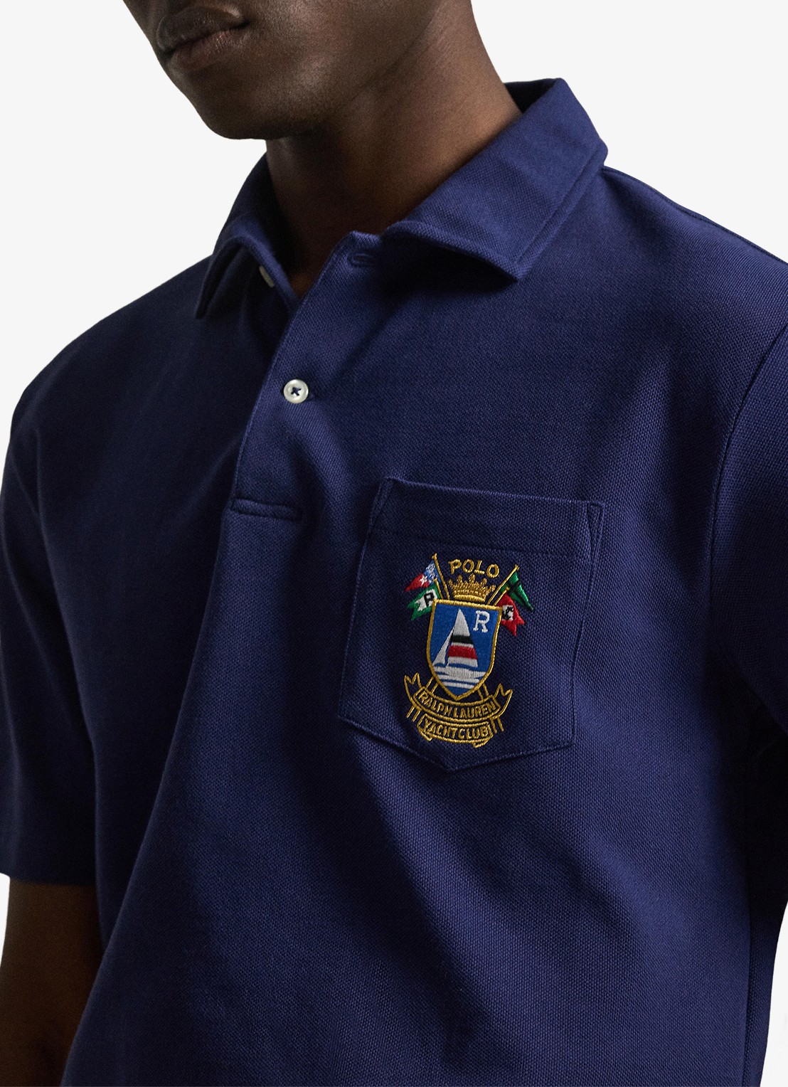Ralph Lauren Classic fit polo met embleem - detail 2 dark cobalt / donkerblauw