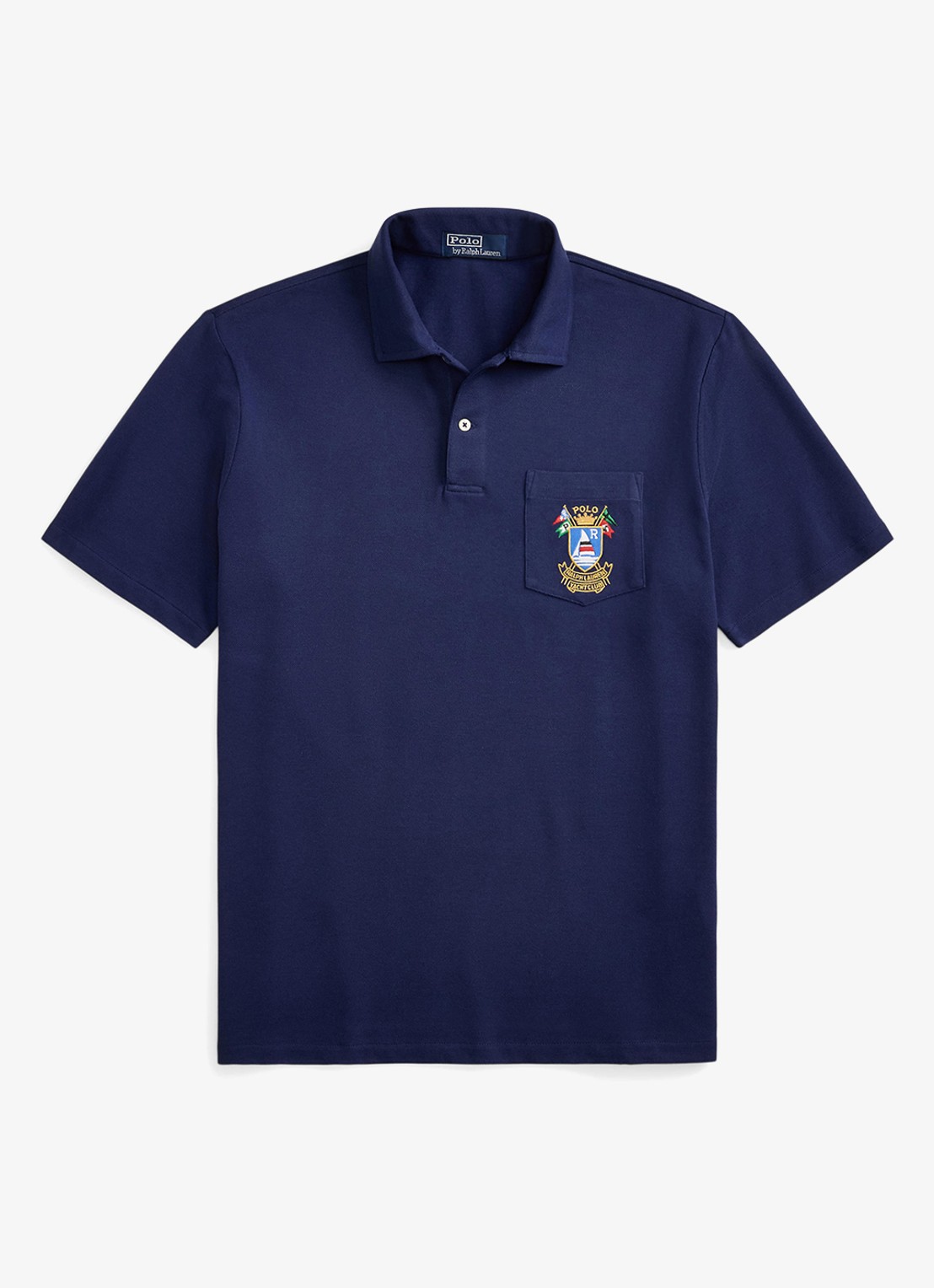 Ralph Lauren Classic fit polo met embleem - voorkant 4 dark cobalt / donkerblauw