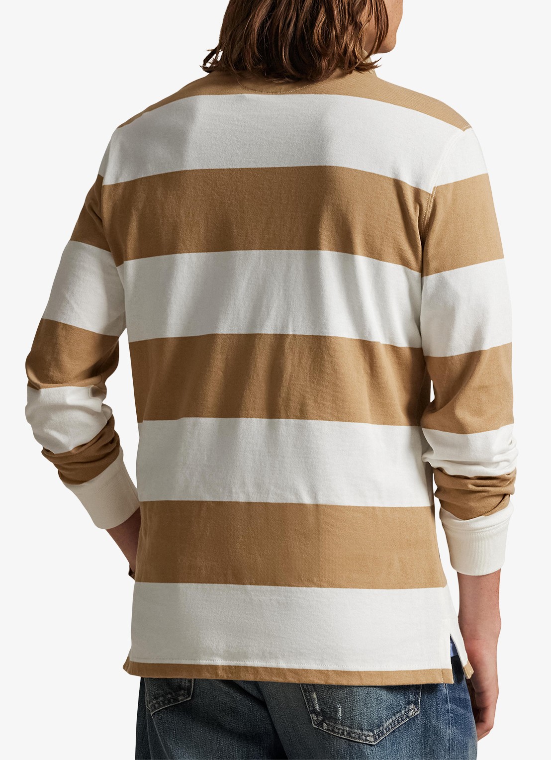 Ralph Lauren Classic fit polo met logoborduring - achterkant 5 cafe tan / camel