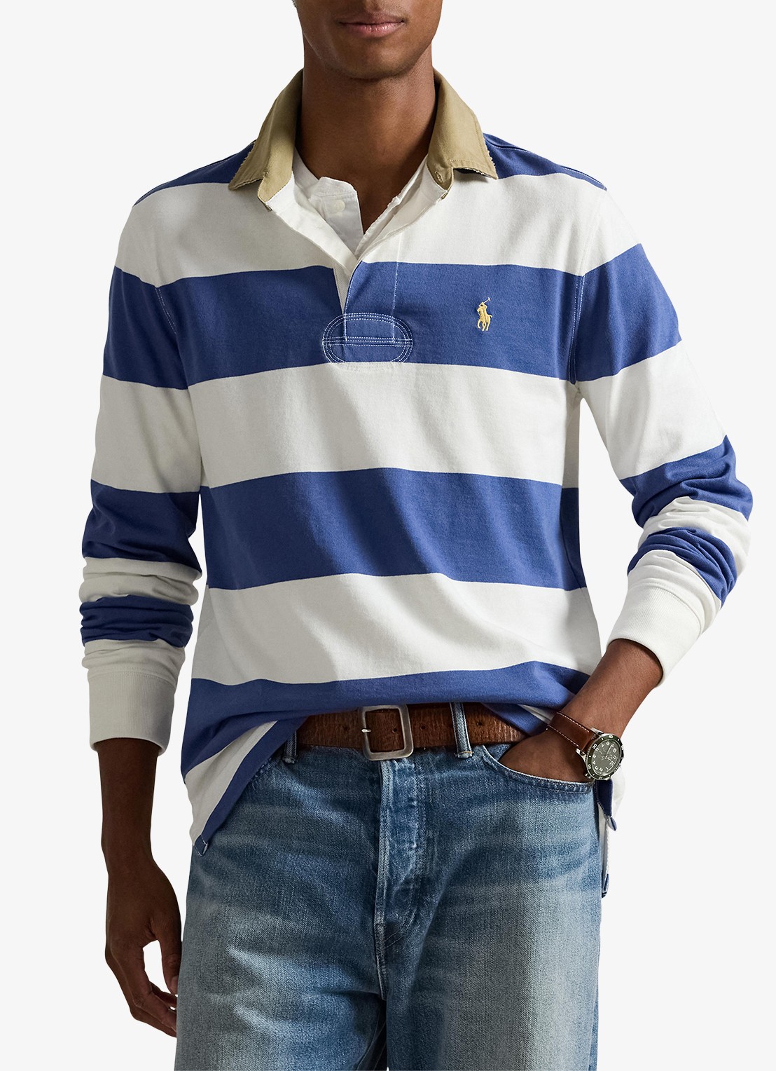 Ralph Lauren Classic fit polo met logoborduring - detail 4 old royal / blauw
