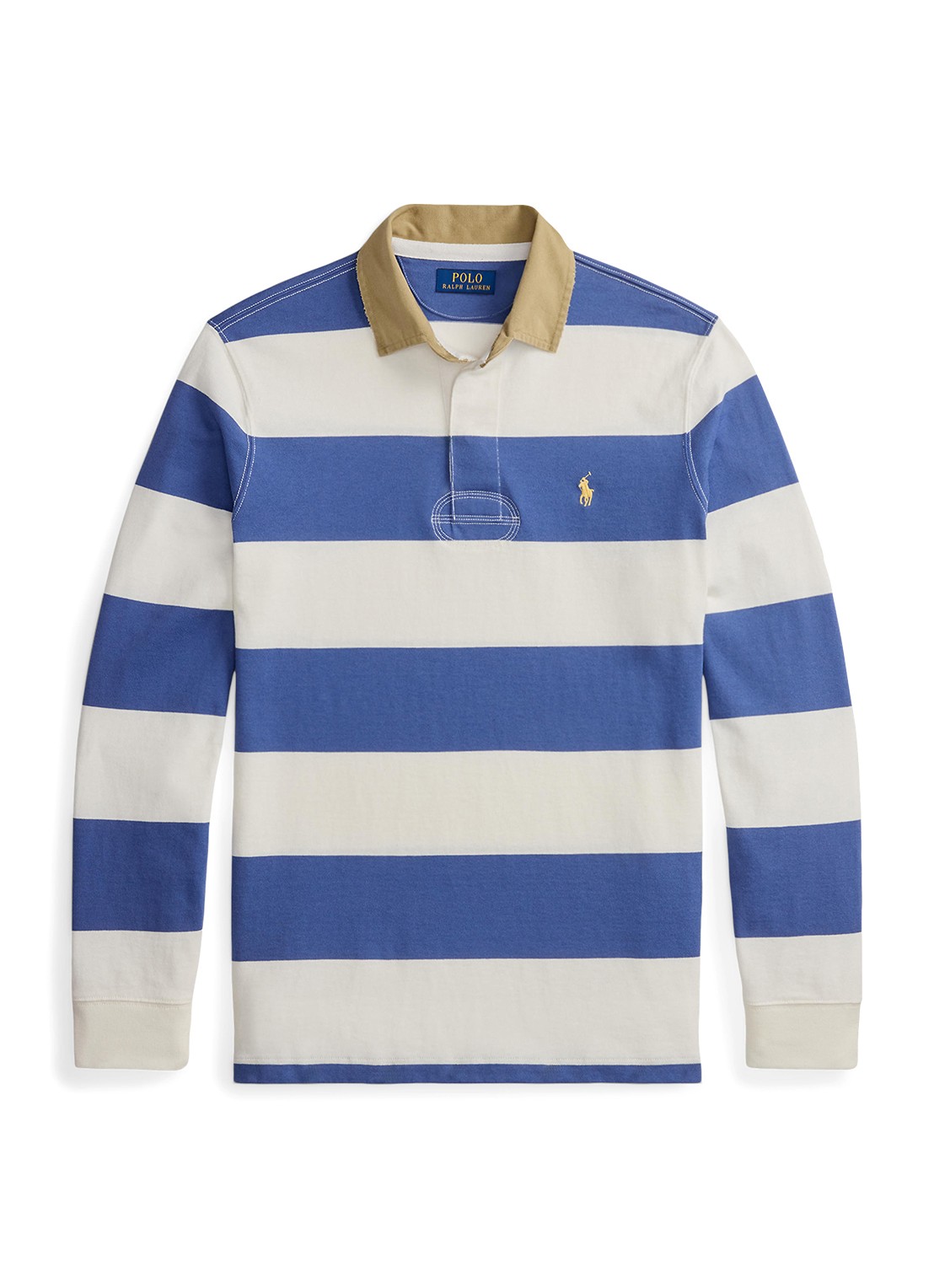 Ralph Lauren Classic fit polo met logoborduring - voorkant 2 old royal / blauw