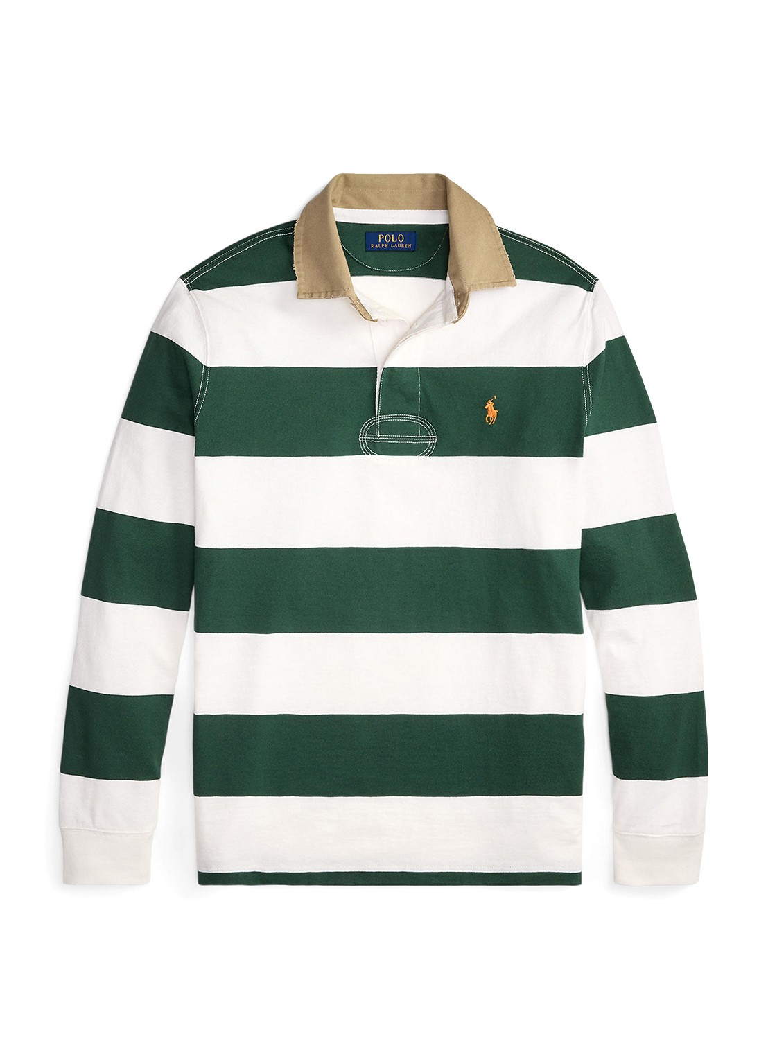 Ralph Lauren Classic fit polo met logoborduring - voorkant grass green / groen