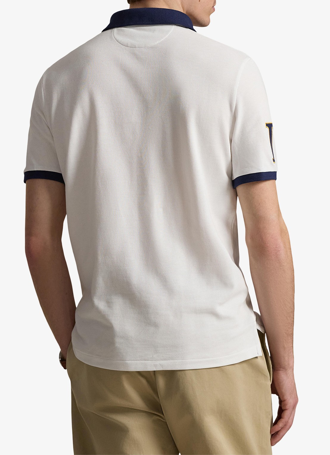Ralph Lauren Classic fit polo met logoborduring - achterkant white / wit